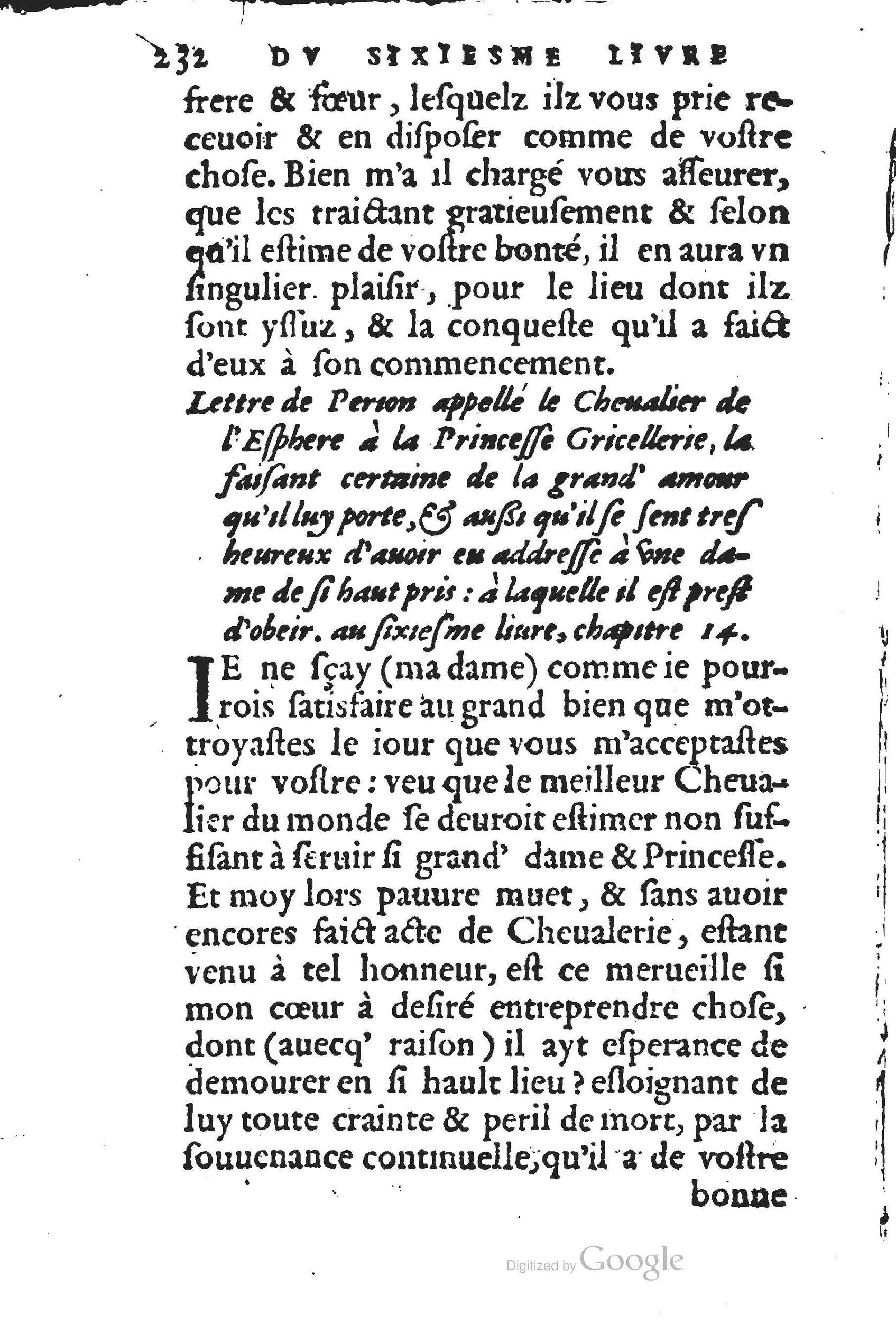 1560 - Jean d’Ogerolles et Gabriel Cotier Lyon - Trésor des Amadis - BSB Munich
