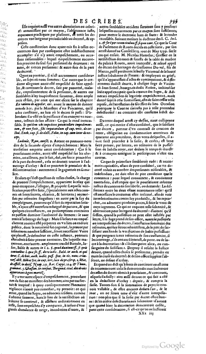 1629 - Veuve Nicolas Buon - Trésor du droit français (29620 T. 1) - BM Lyon
