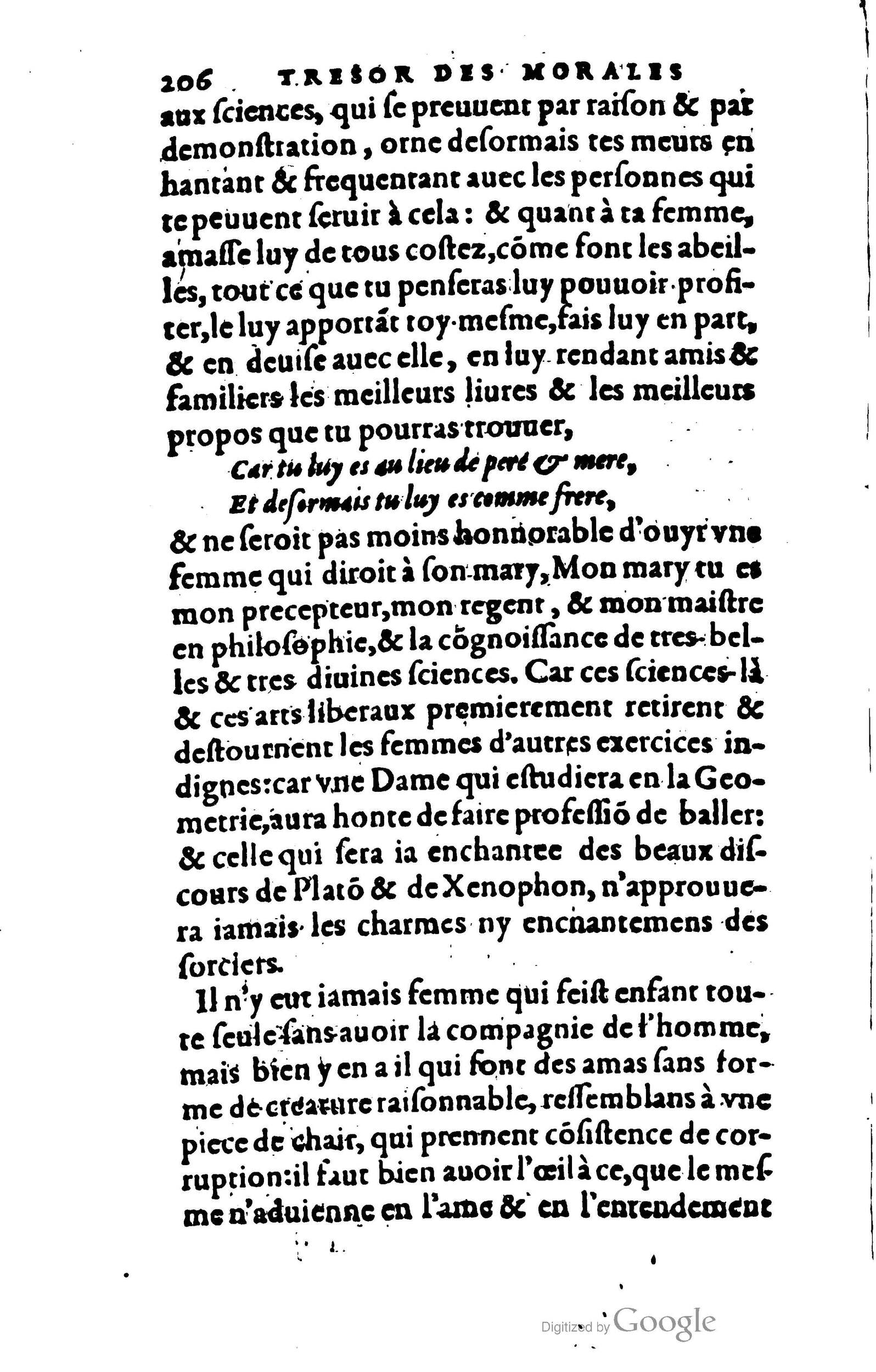 1578 - Jean Poupy - Trésor des morales de Plutarque - BSB Munich