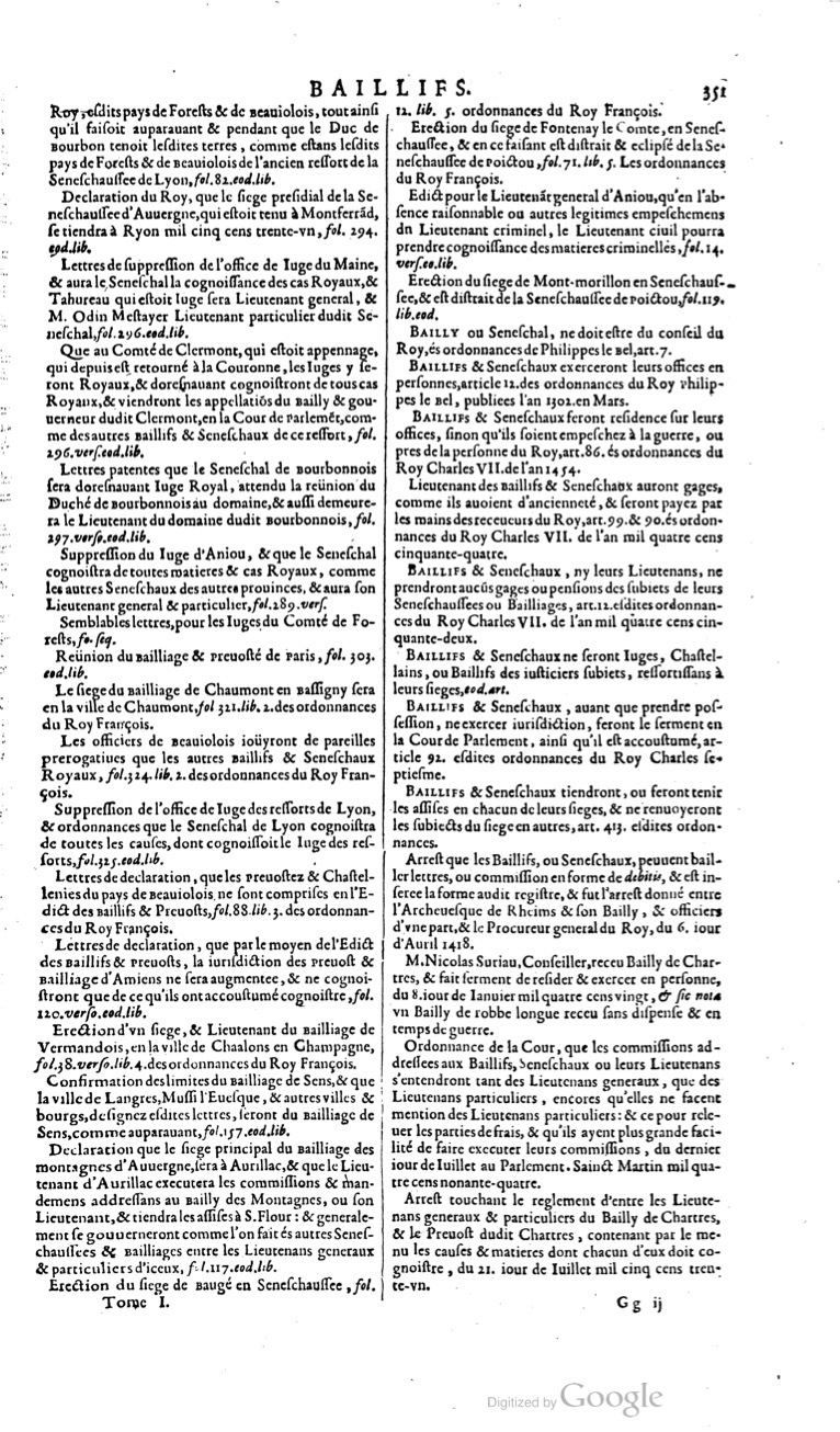 1629 - Veuve Nicolas Buon - Trésor du droit français (21754 T. 1) - BM Lyon