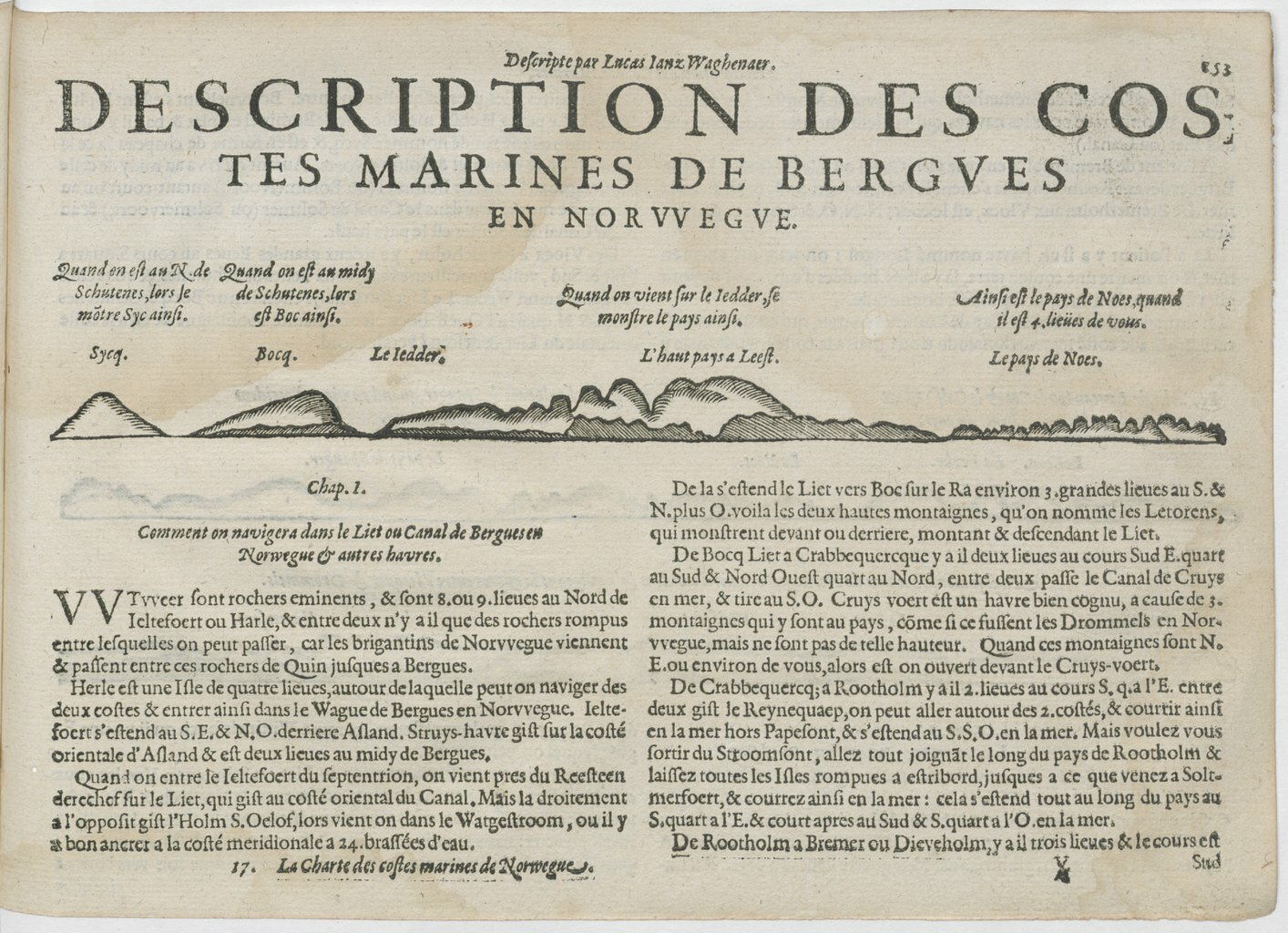 1601 - Bonaventure d’Aseville - Trésorerie ou cabinet de route marinesque - BnF