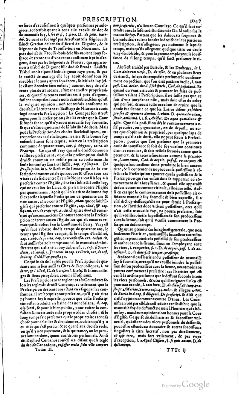 1629 - Veuve Nicolas Buon - Trésor du droit français (29620 T. 2) - BM Lyon