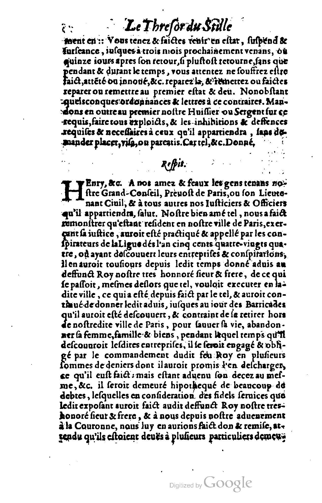 1614 - Jean Richer - Trésor du nouveau style et protocole de la chancellerie de France - BSB Munich