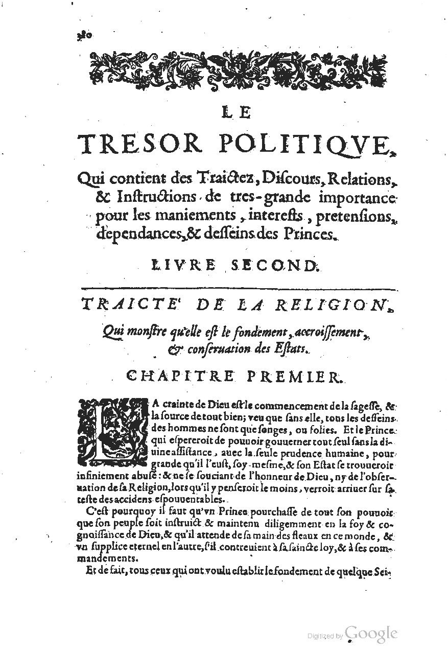1611 - Pierre Chevalier - Trésor politique - UGent