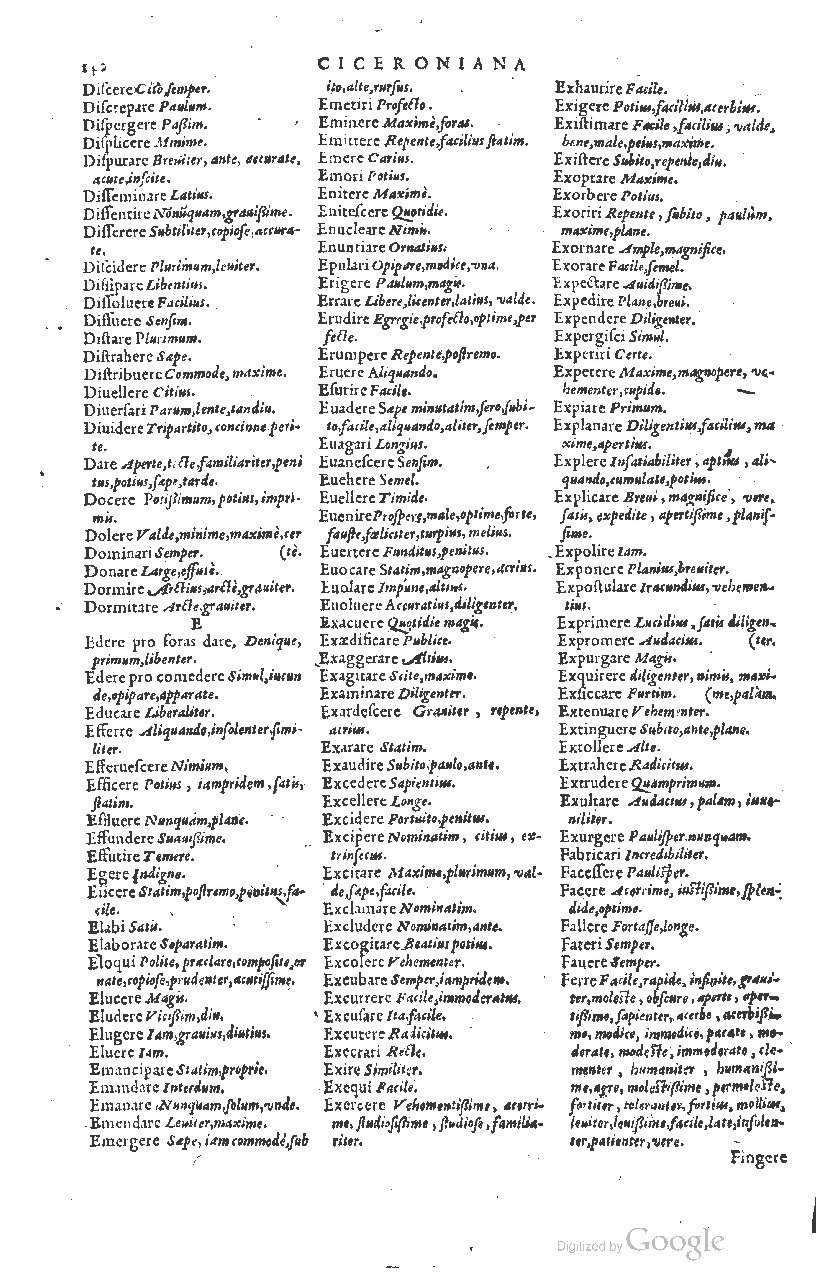 1585 - Simphorianum Beraud et Stephanum Michaëlem - Trésor des mots et traits français - Barcelone