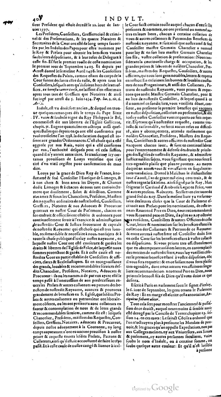 1629 - Veuve Nicolas Buon - Trésor du droit français (29620 T. 2) - BM Lyon