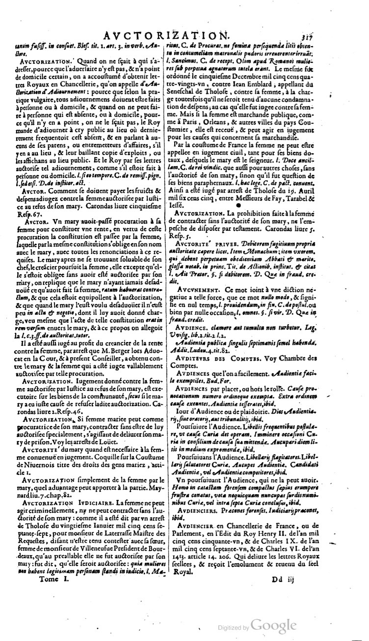 1629 - Veuve Nicolas Buon - Trésor du droit français (21754 T. 1) - BM Lyon