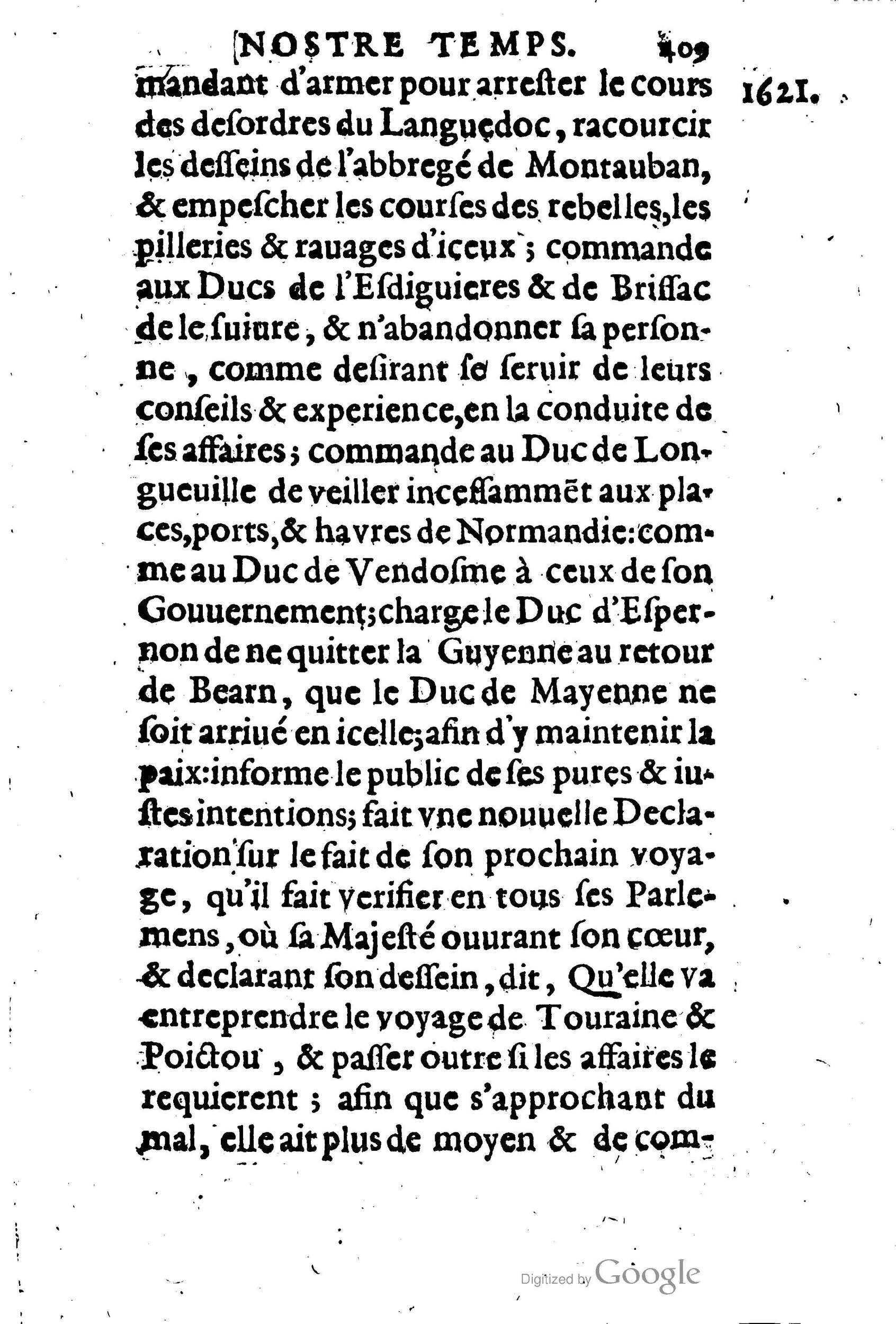 1623 - Joseph Bouillerot - Trésor de l’histoire générale de notre temps - BM Lyon