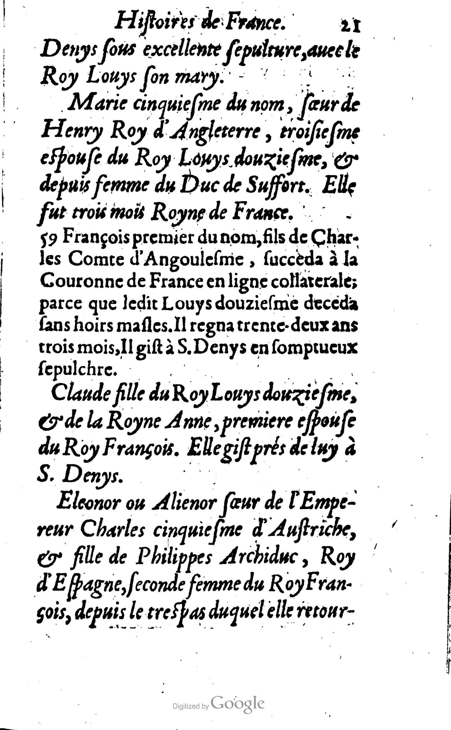 1638 - Jean Corrozet - Trésor des histoires de France - BM Lyon