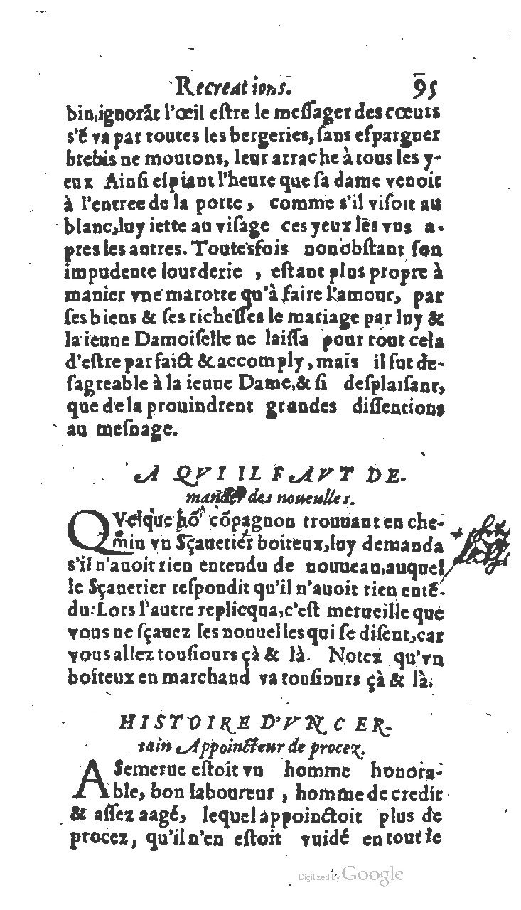 1611 - Jean Osmont - Trésor des récréations - BSB Munich