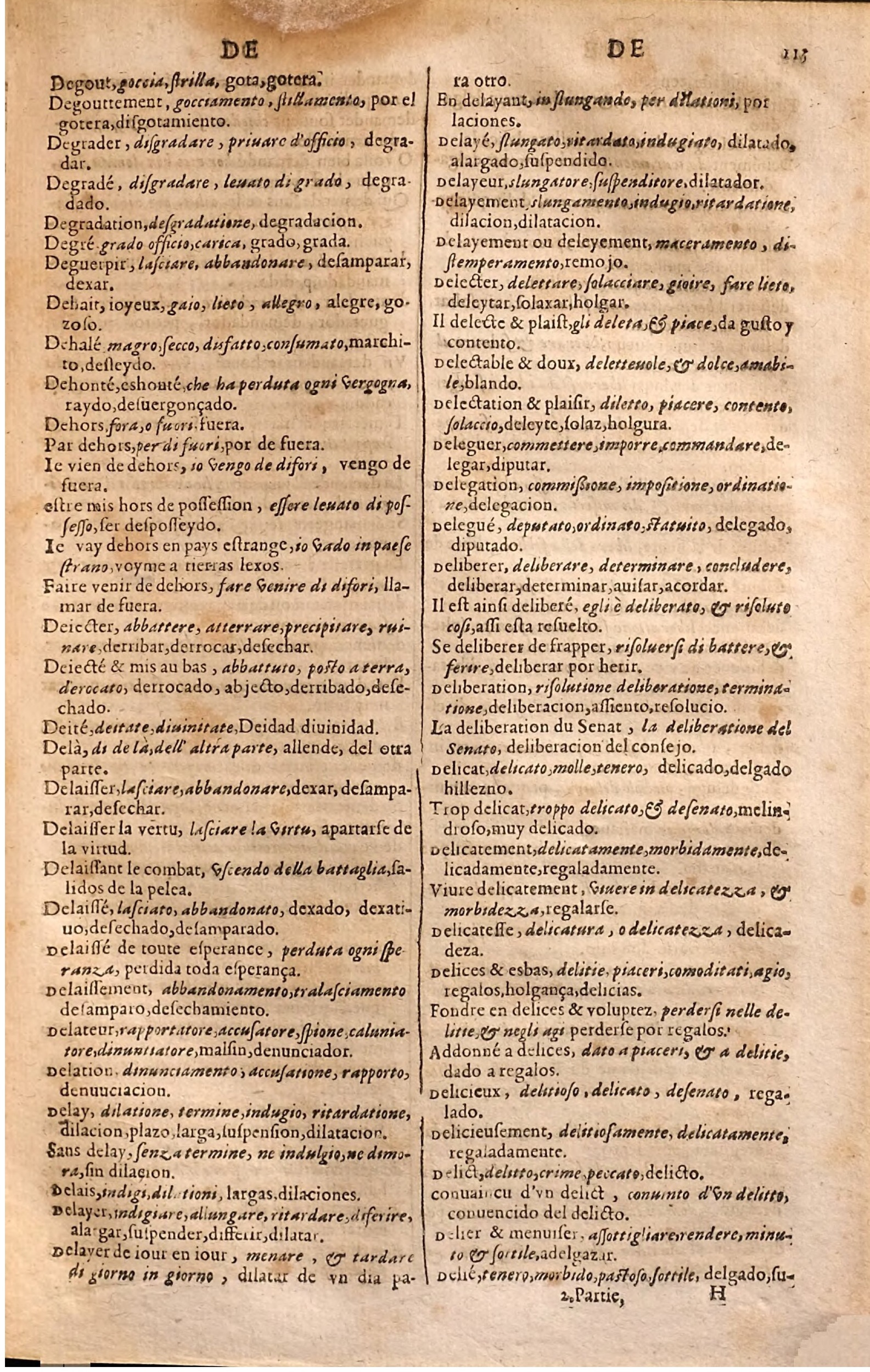 1627 - Jacques Crespin - Trésor des trois langues (Seconde partie) - Regensburg