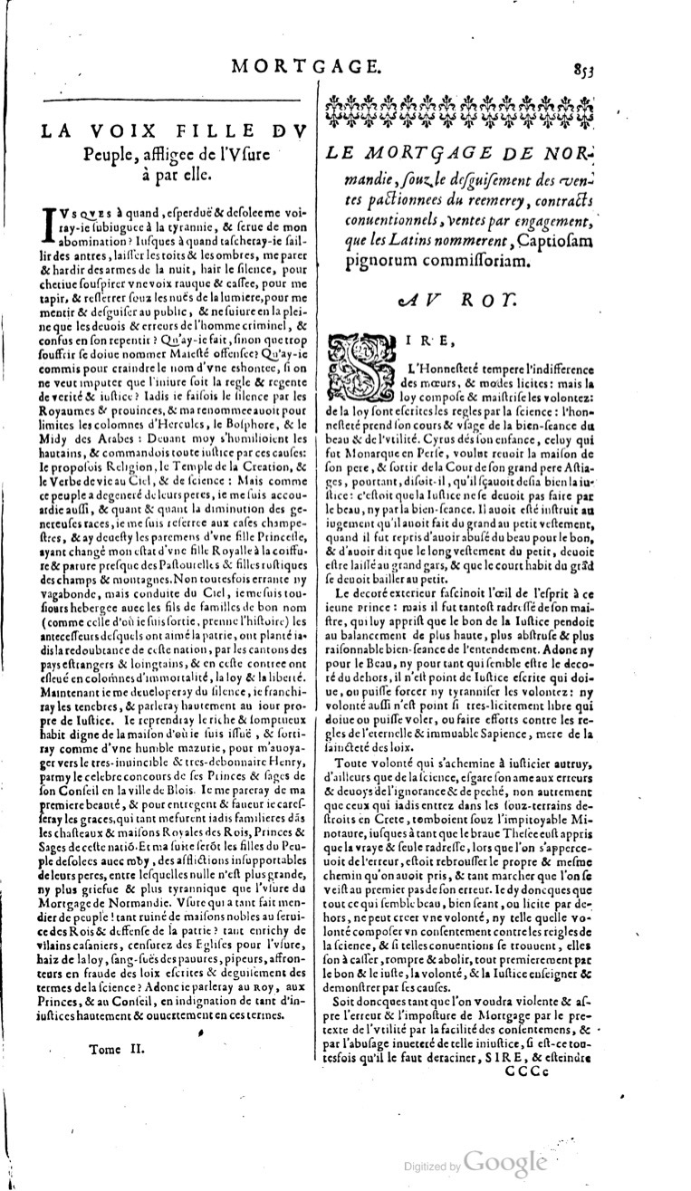 1629 - Veuve Nicolas Buon - Trésor du droit français (29620 T. 2) - BM Lyon