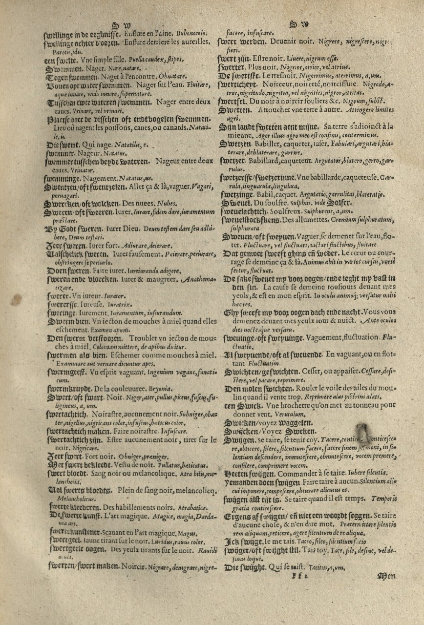 1573 - Christophe Plantin - Trésor du langage bas-allemand - Greifswald