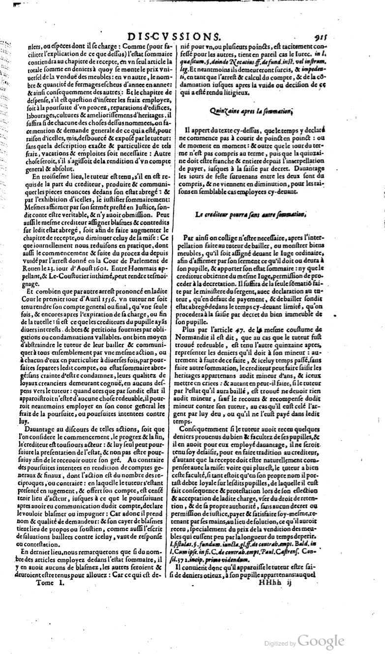 1629 - Veuve Nicolas Buon - Trésor du droit français (29620 T. 1) - BM Lyon