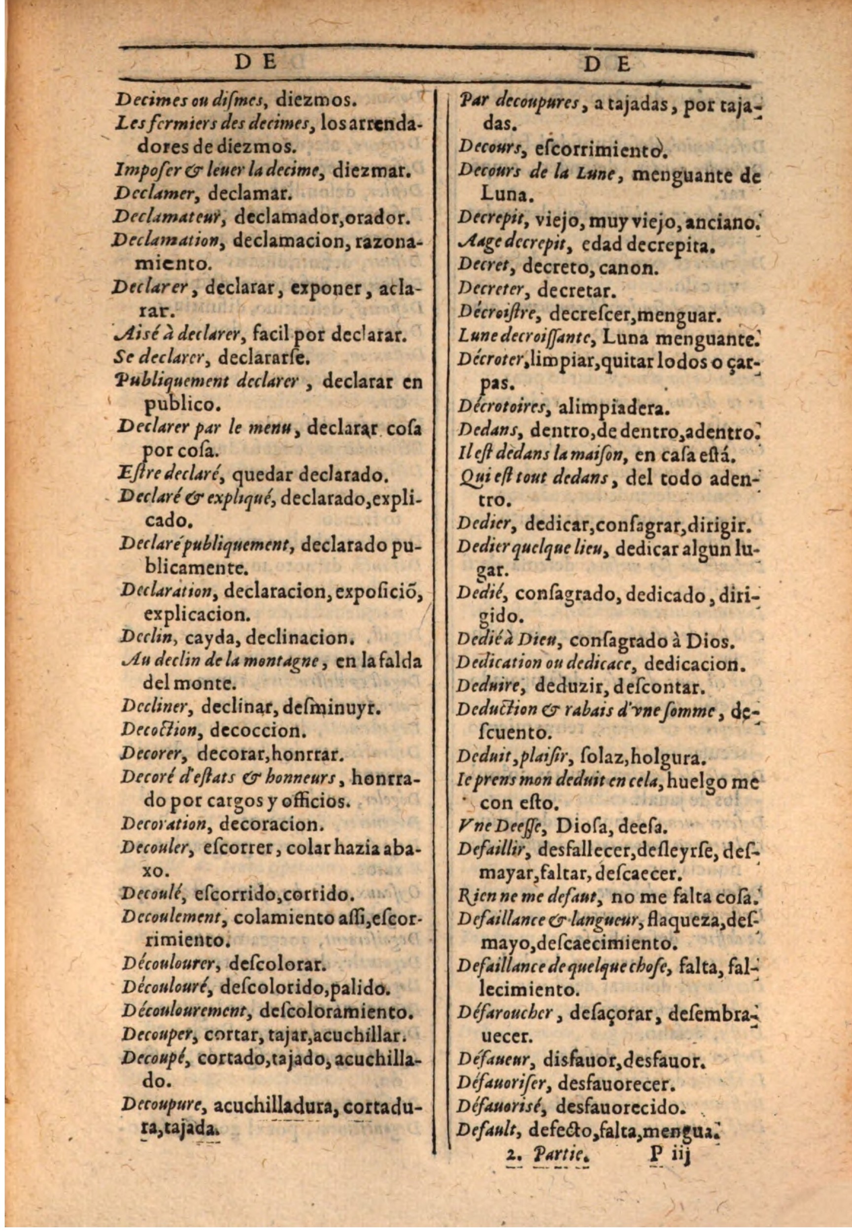 1607 - Marc Orry - Trésor des deux langues espagnole et française (Seconde partie) - BSB Munich