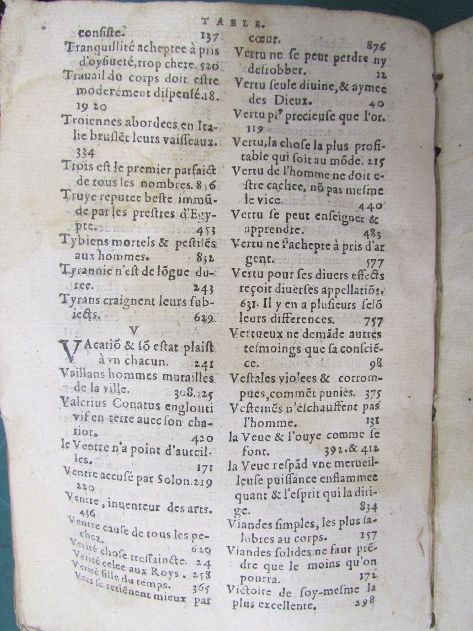 1578 - Jean Poupy - Trésor des morales de Plutarque - Vitré