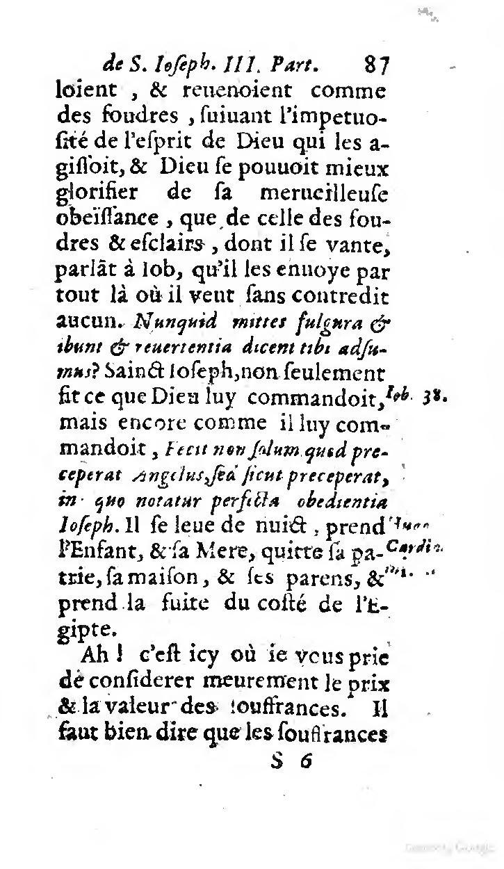 1646 - Jean Piot - Trésor inestimable de Saint-Joseph - BNC Rome