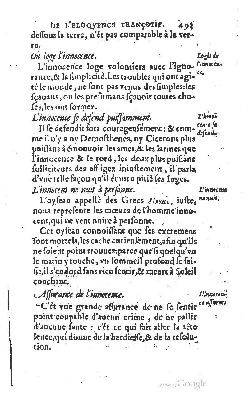 1610 - Louis Coste - Trésor de l’éloquence française (Seconde partie) - BM Lyon