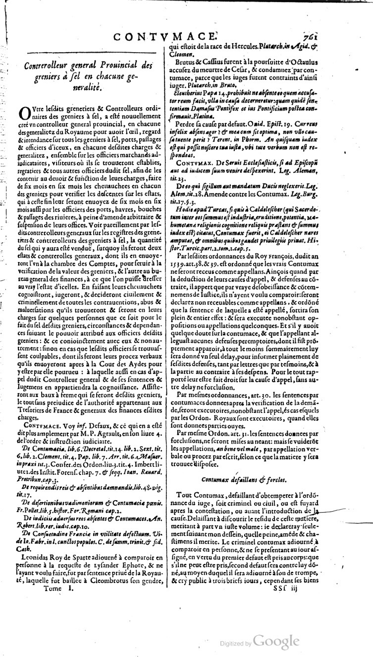 1629 - Veuve Nicolas Buon - Trésor du droit français (21754 T. 1) - BM Lyon