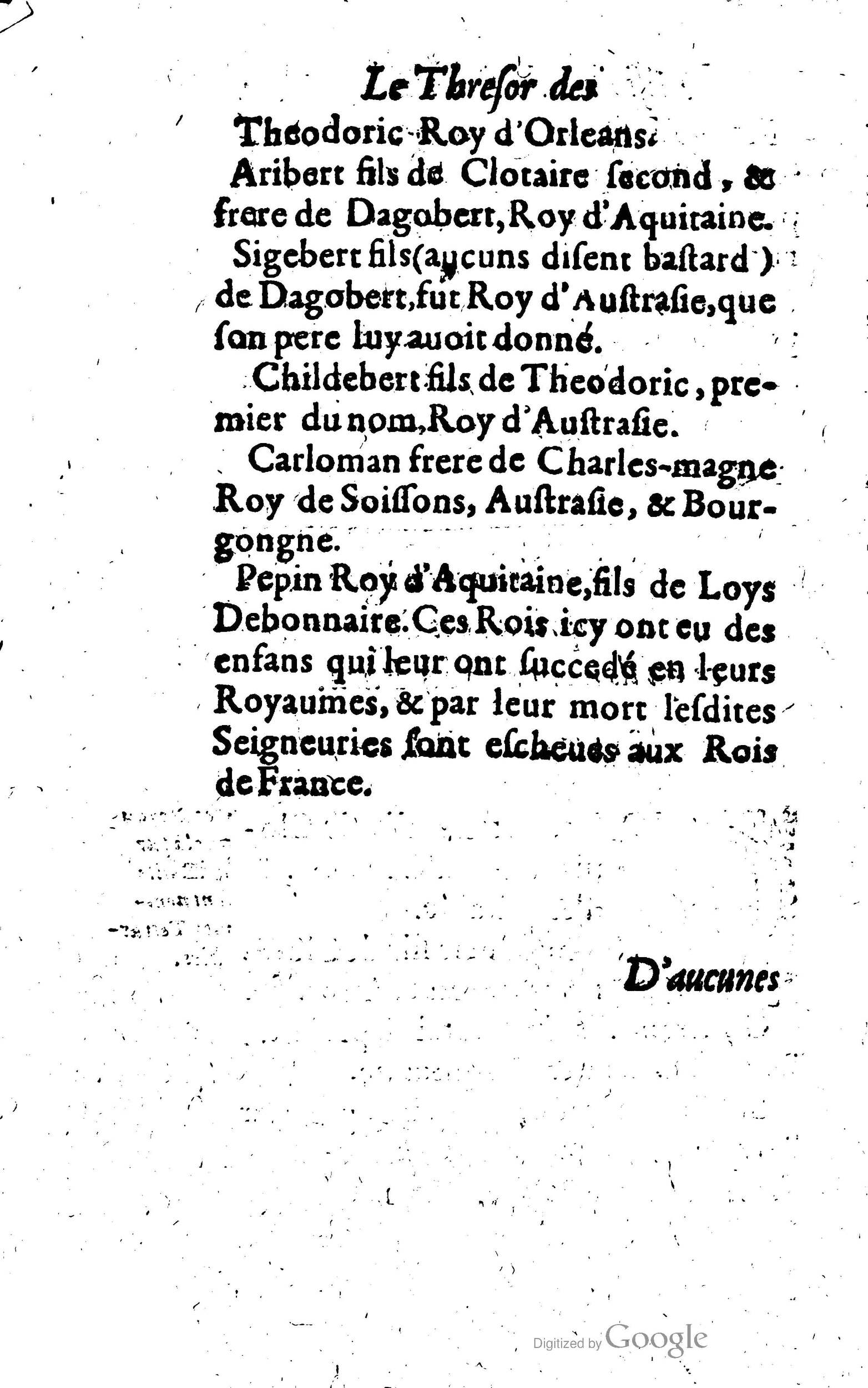 1619 - Jean Corrozet - Trésor des histoires de France - Anvers Musée Plantin-Moretus