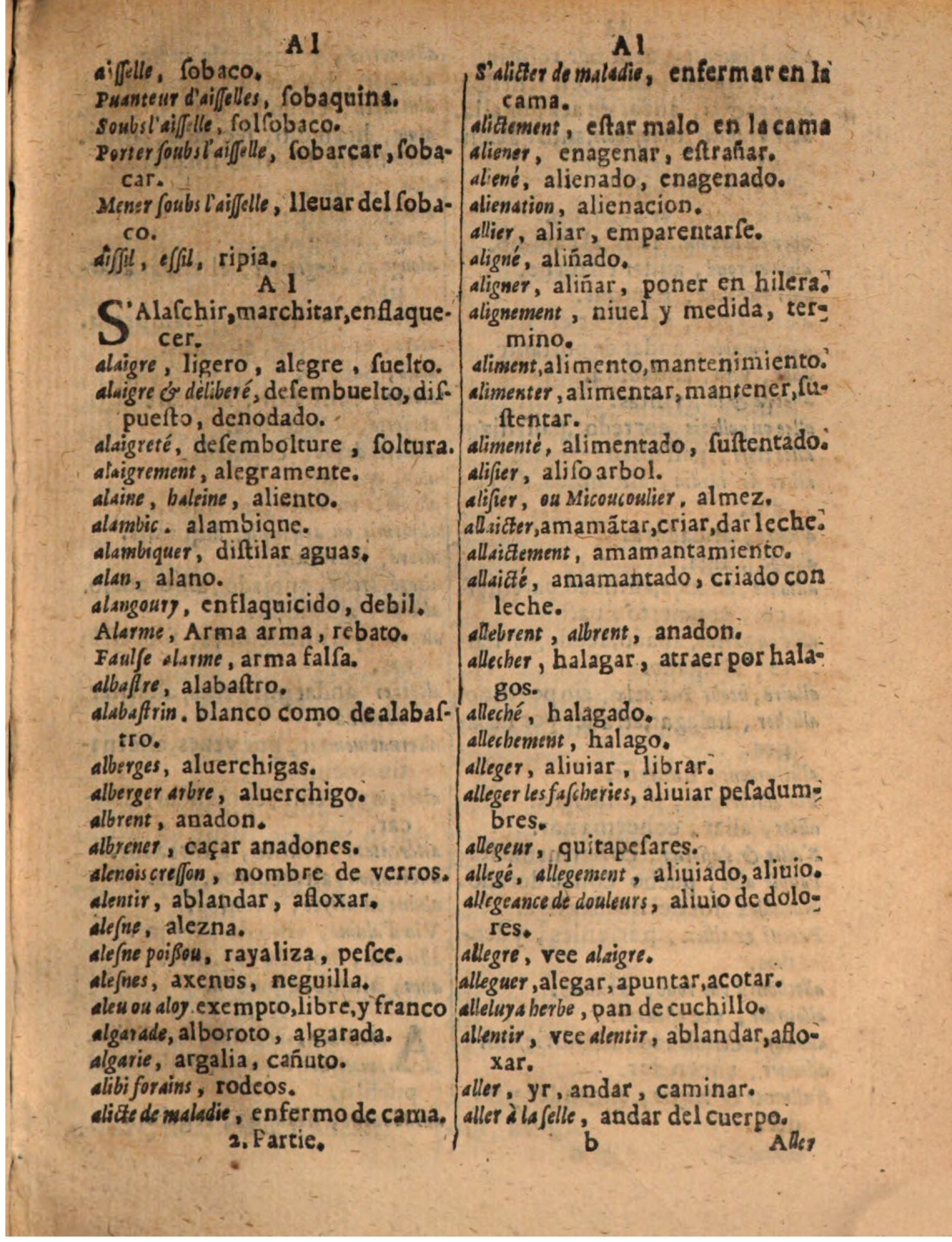 1624 - Hubert Antoine - Trésor des deux langues espagnole et française (Seconde partie) - BSB Munich