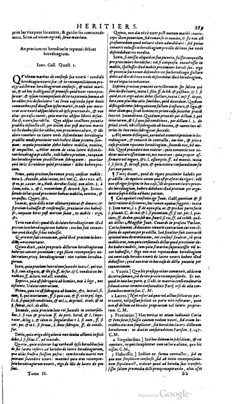 1629 - Veuve Nicolas Buon - Trésor du droit français (21754 T. 2) - BM Lyon