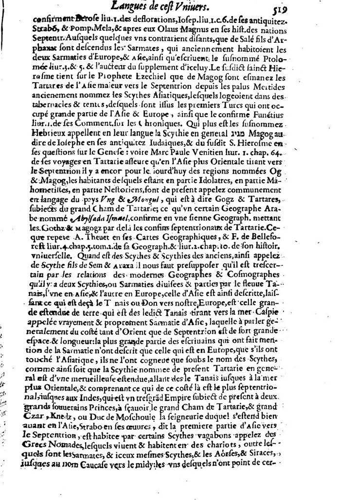 1613 - Matthieu Berjon - Trésor de l’histoire des langues de cet univers - BM Lyon