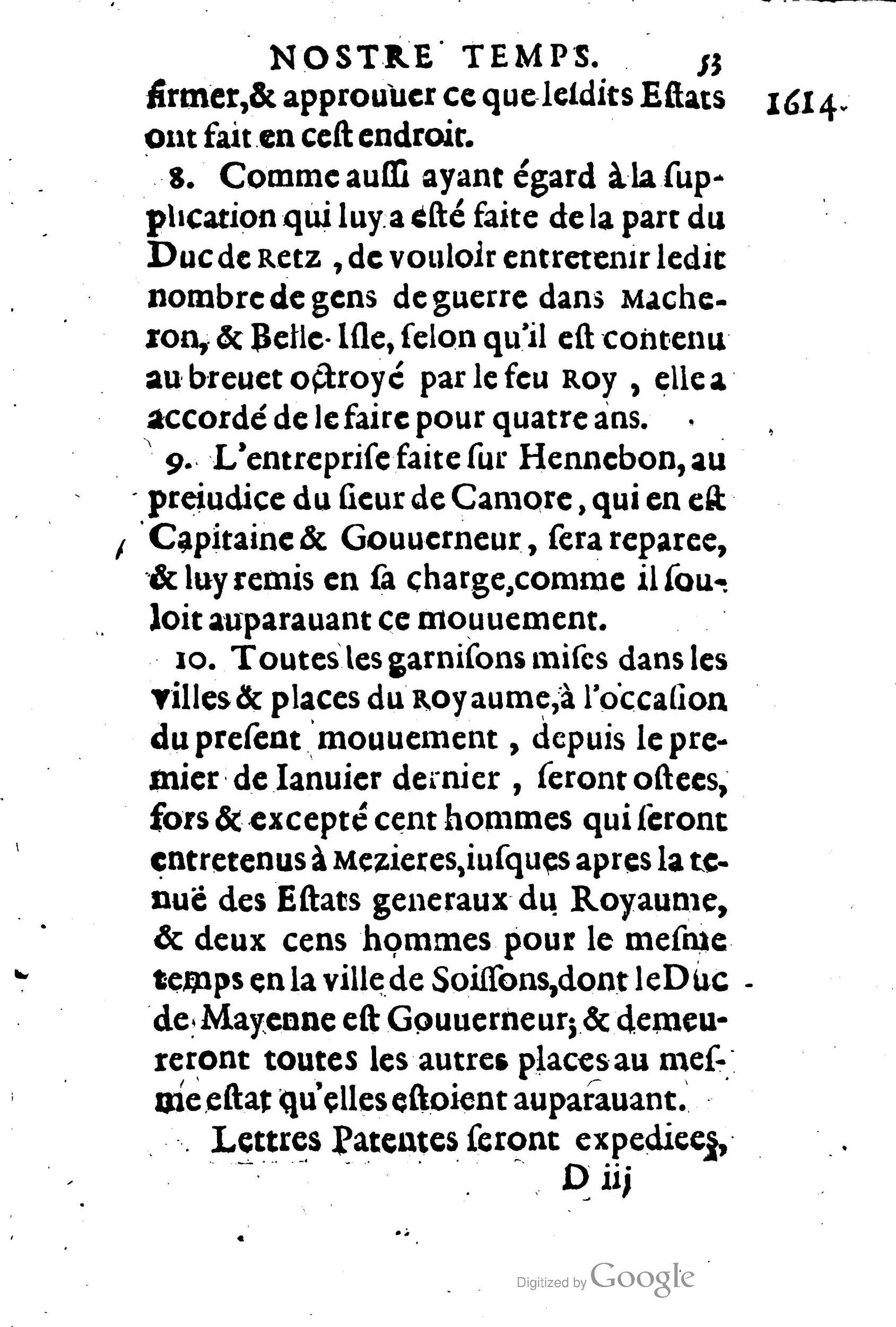 1623 - Joseph Bouillerot - Trésor de l’histoire générale de notre temps - BM Lyon