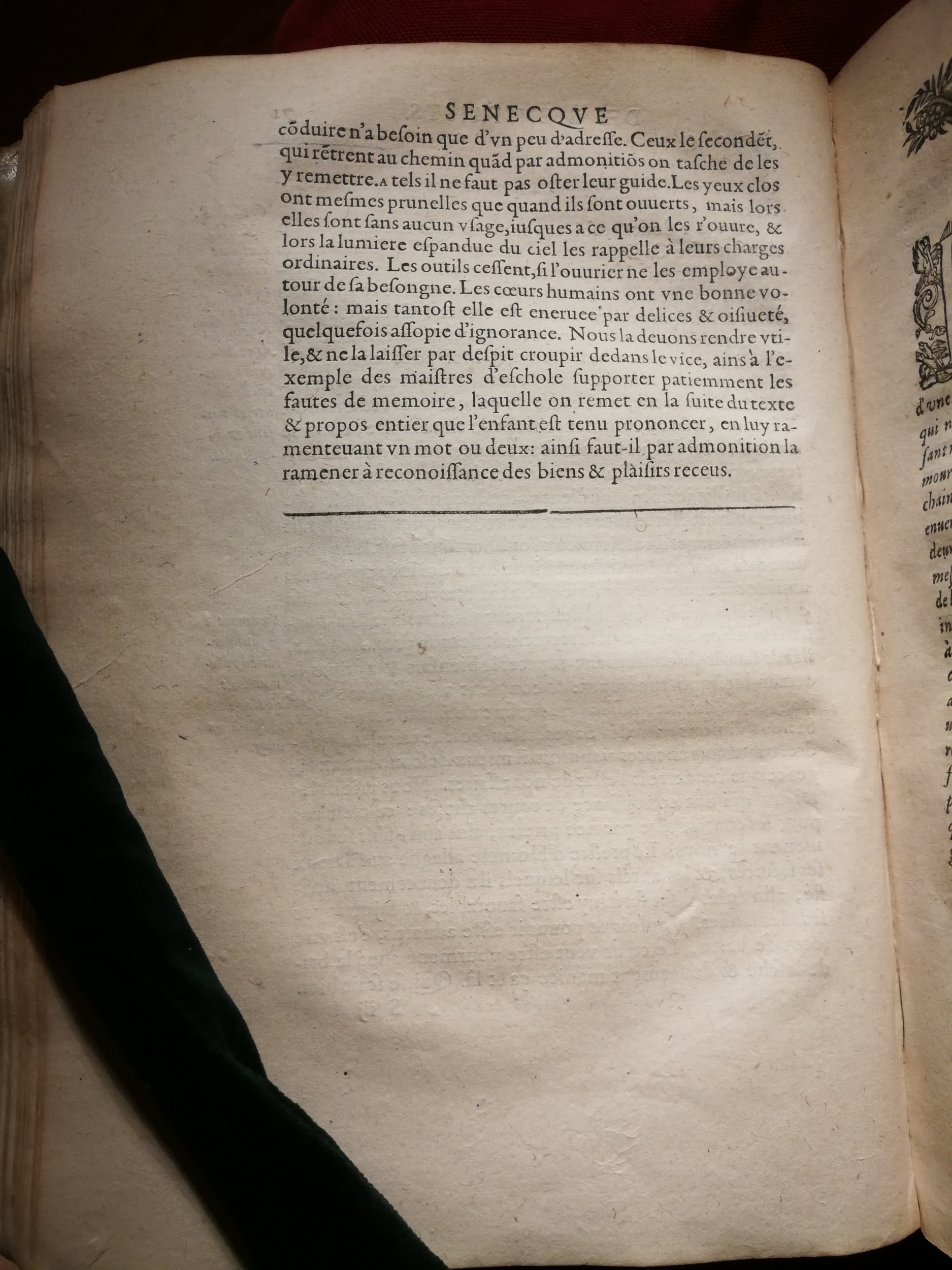 1595 - Jean Houzé - Œuvres morales et mêlées de Sénèque, Trésor de philosophie morale - T. 1 - BnF
