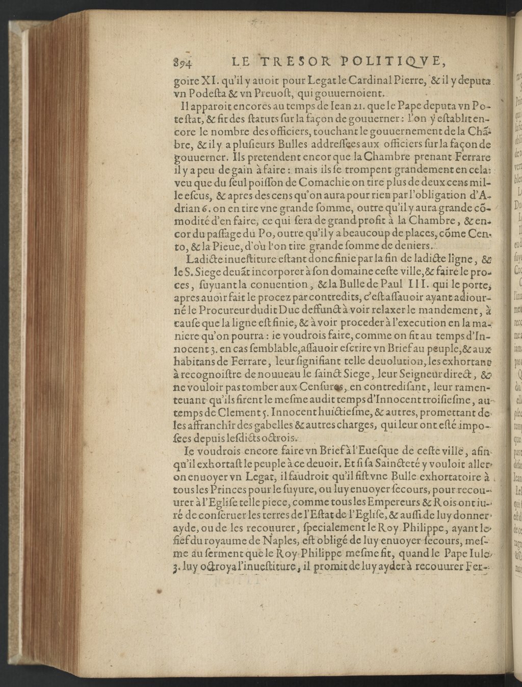 1608 - Nicolas Du Fossé - Trésor politique - BnF Tolbiac