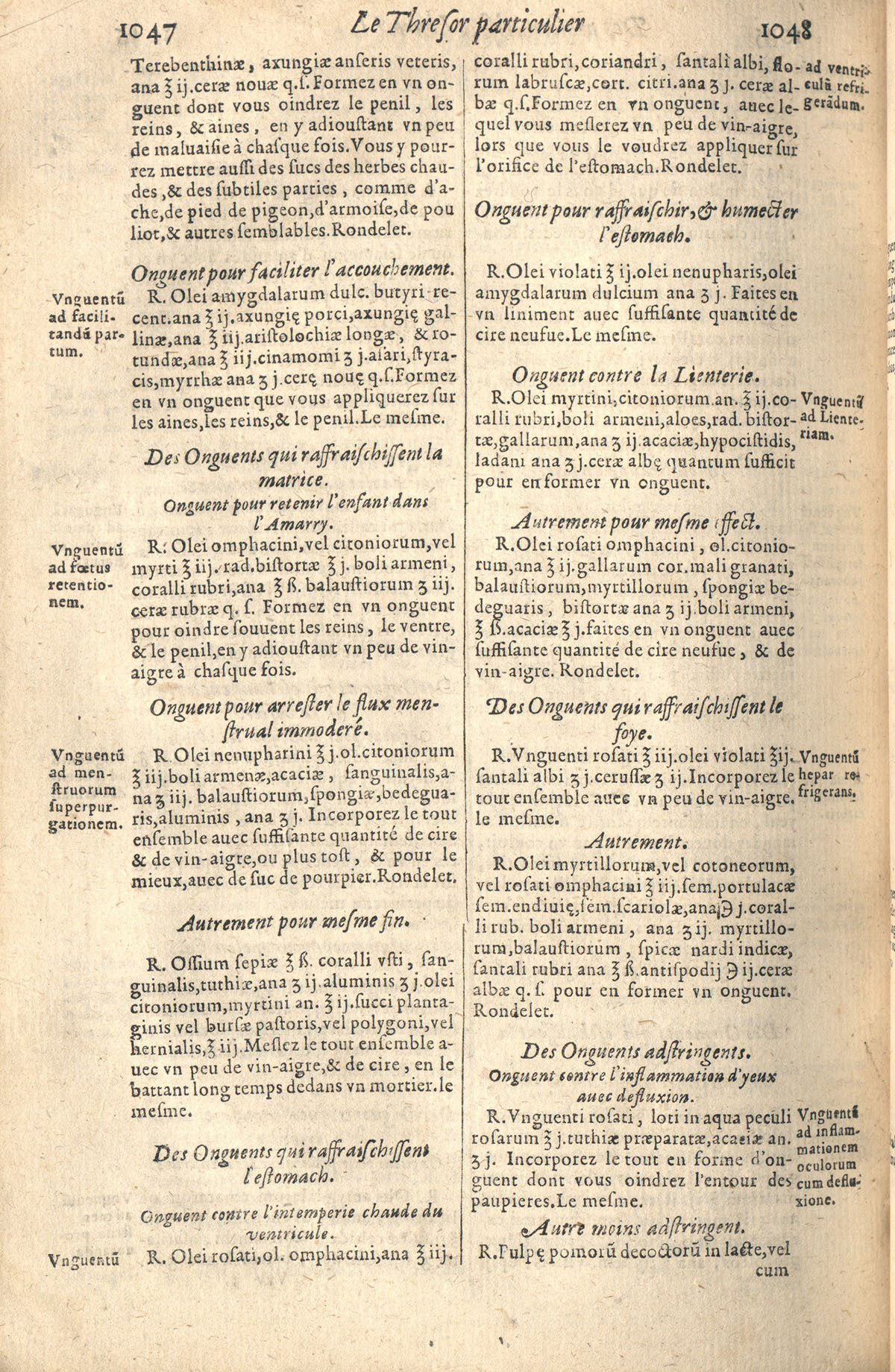 1610 - Étienne Gamonet - Grand Trésor ou dispensaire - CESR Tours
