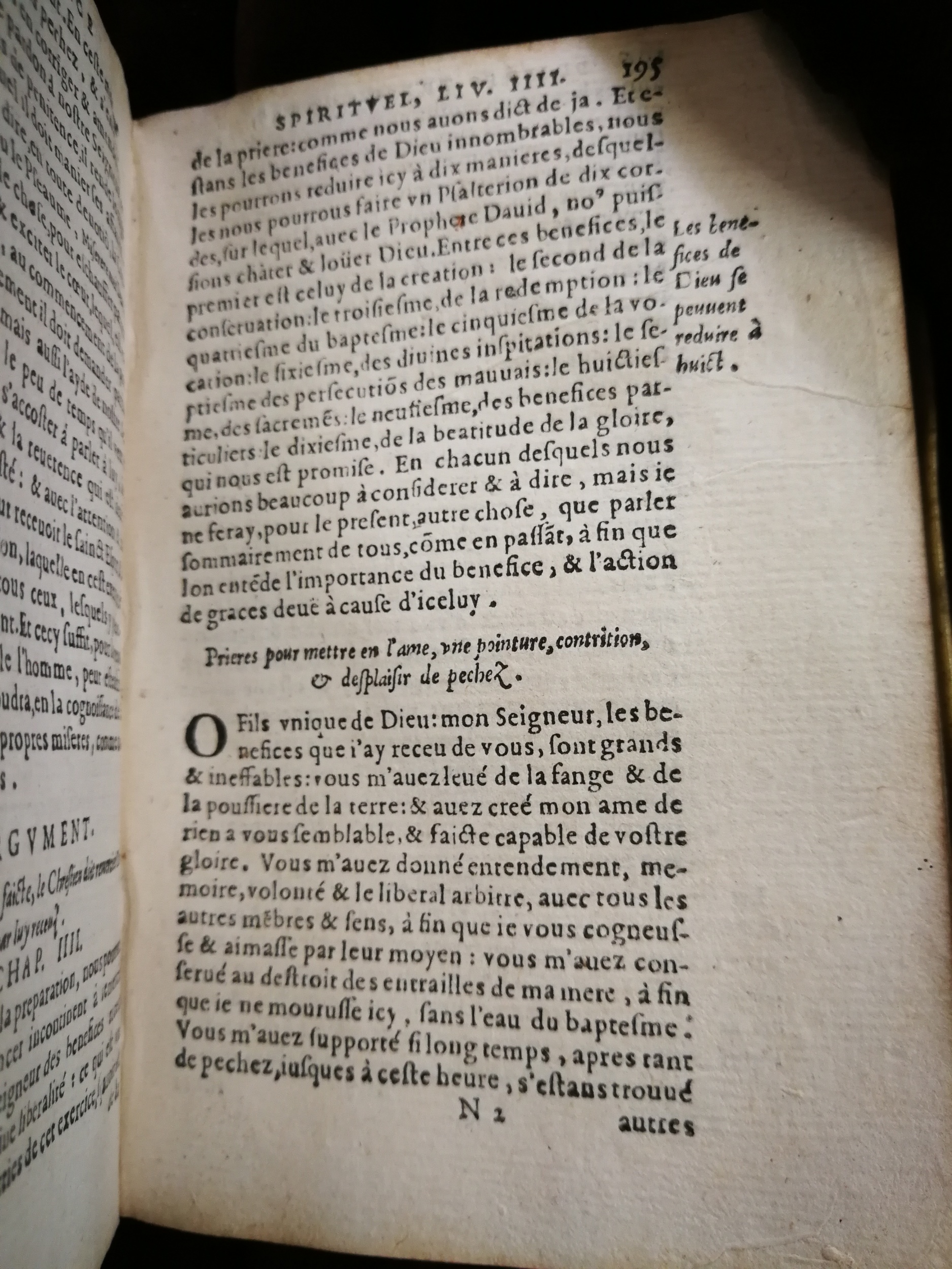 1596 - Balthazar Bellère - Trésor et abrégé de toutes les œuvres spirituelles du révérend Père F. Louis de Grenade - BU Lille