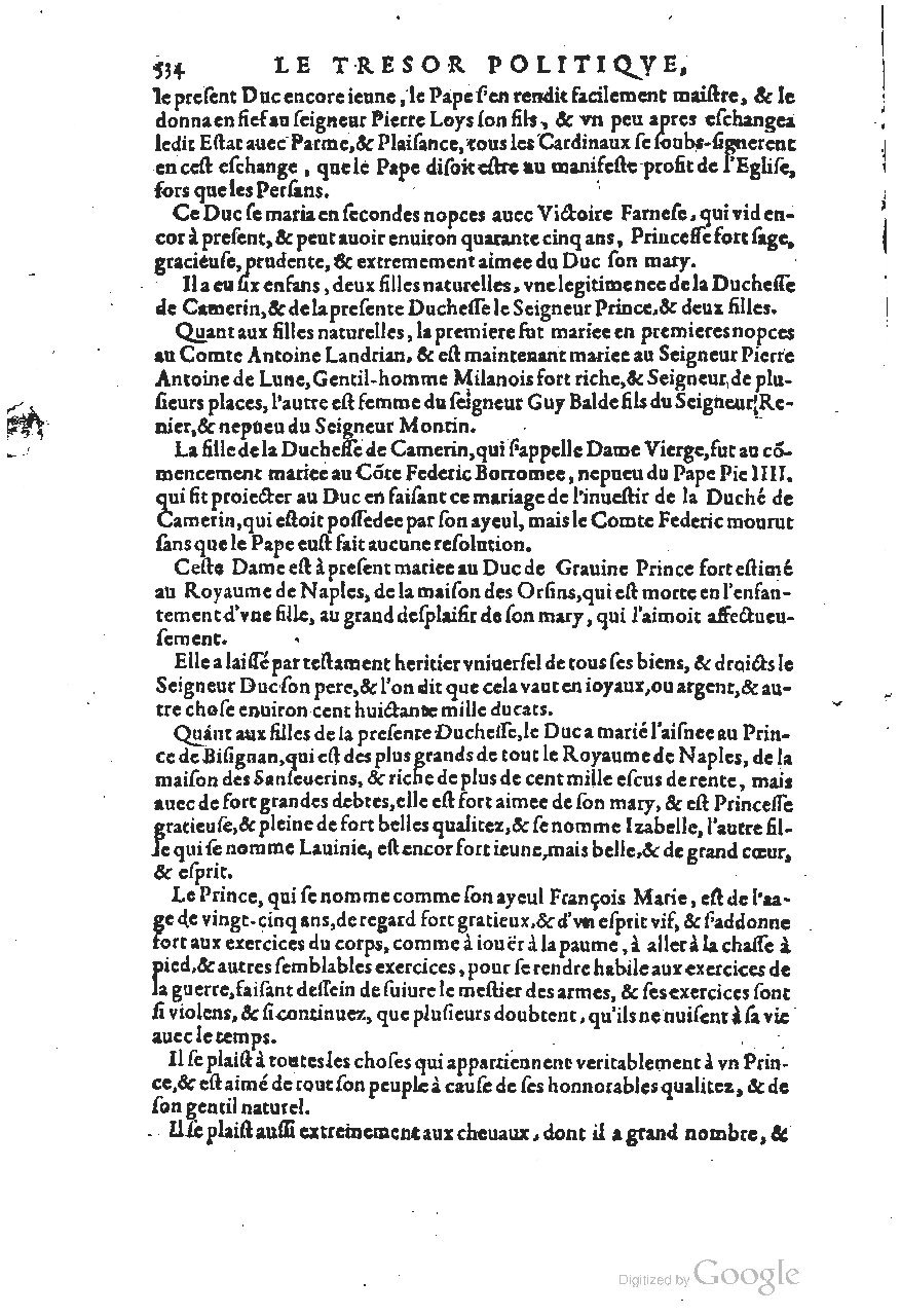 1611 - Pierre Chevalier - Trésor politique - UGent