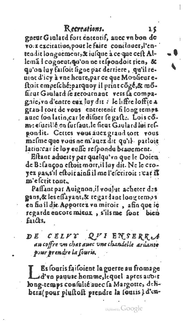 1611 - Jean Osmont - Trésor des récréations - BSB Munich