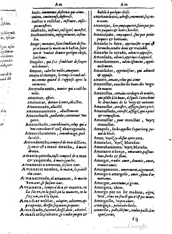 1616 - Veuve Marc Orry - Trésor des deux langues espagnole et française (Première et Seconde parties) - BM Lyon