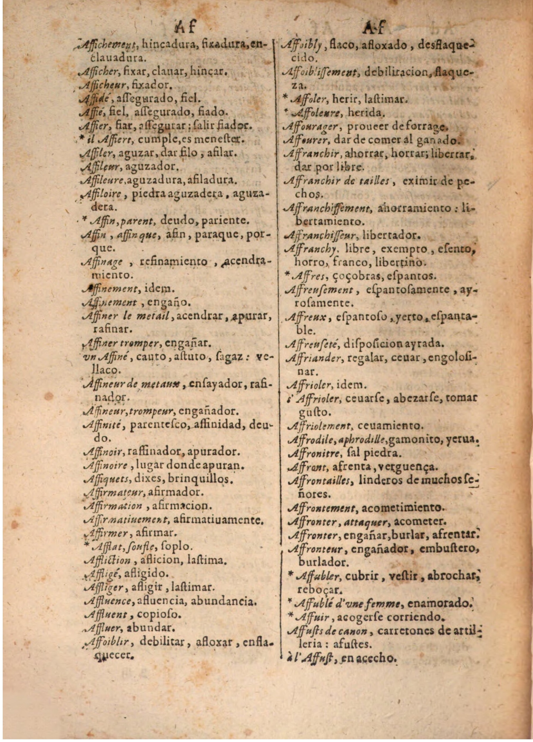 1645 - A. de Sommaville et A. Courbé - Trésor des deux langues espagnole et française (Seconde partie) - BSB Munich 1645 - A. de Sommaville et A. Courbé - Trésor des deux langues espagnole et française (Seconde partie) - BSB Munich