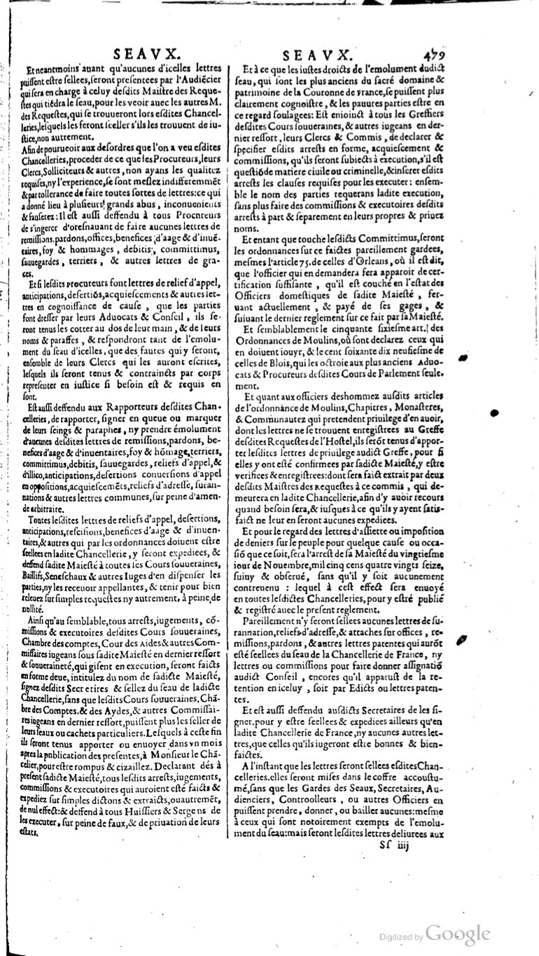 1629 - Veuve Nicolas Buon - Trésor du droit français (21754 T. 3) - BM Lyon