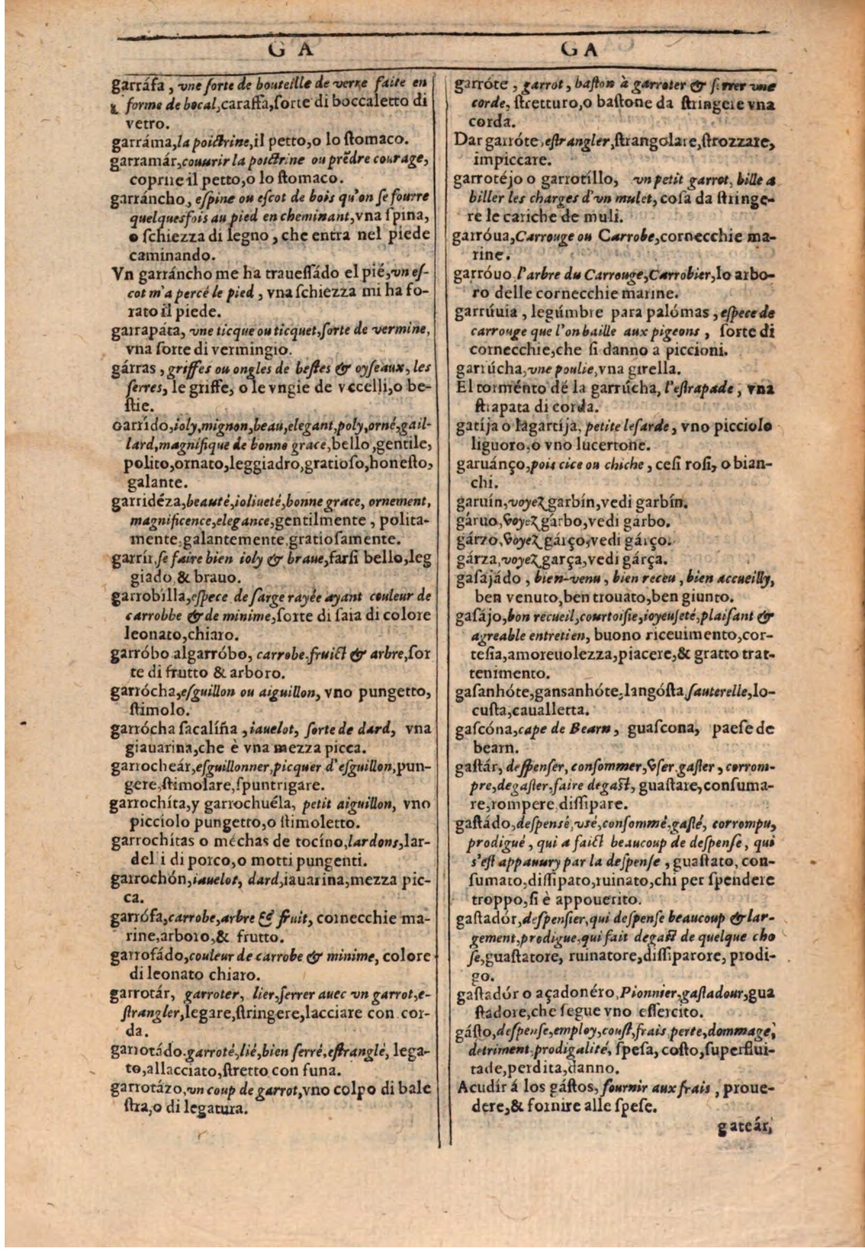 1609 - Philippe Albert et Alexandre Pernet - Trésor des trois langues française, italienne et espagnole (Première partie) - BSB Munich 1609 - Philippe Albert et Alexandre Pernet - Trésor des trois langues française, italienne et espagnole (Première partie) - BSB Munich