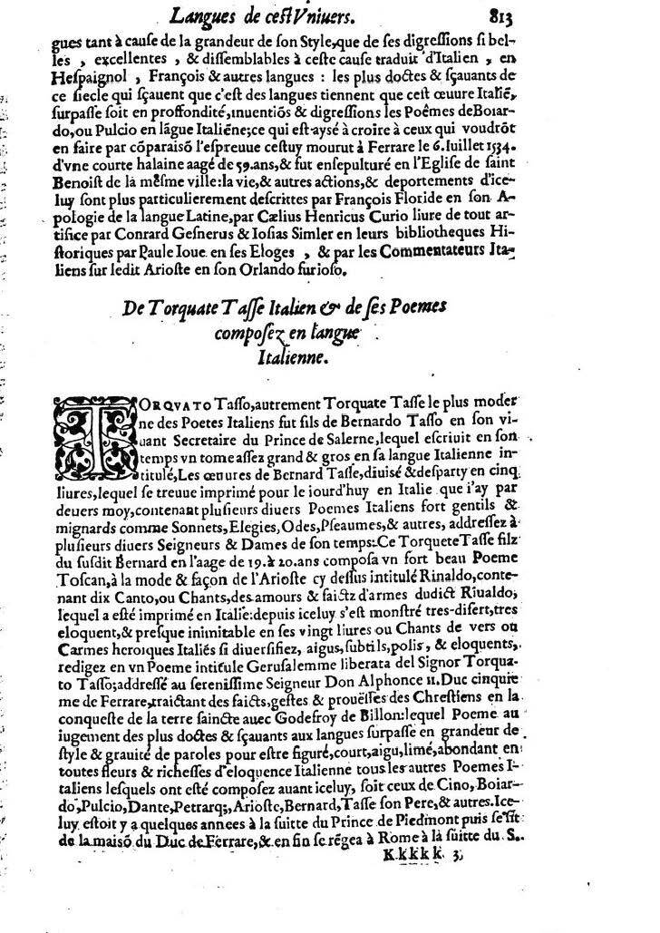 1613 - Matthieu Berjon - Trésor de l’histoire des langues de cet univers - BM Lyon