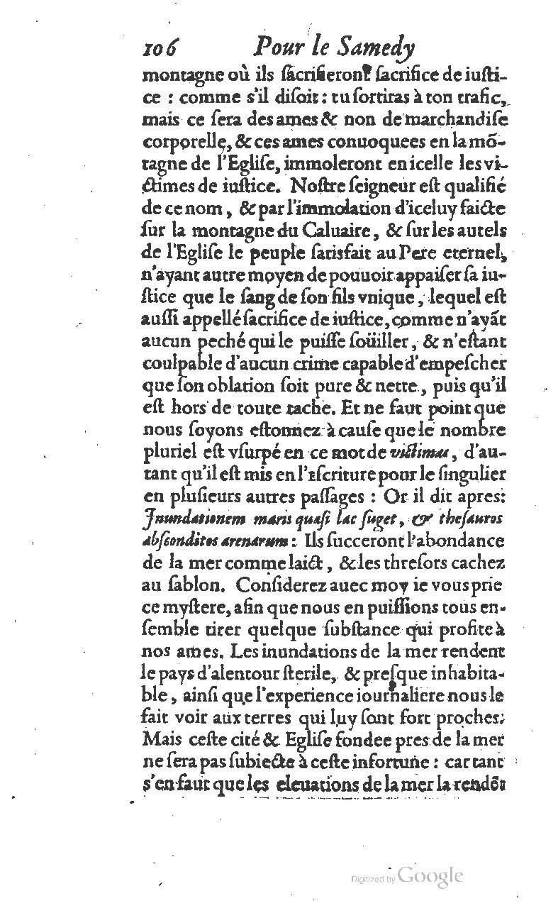 1607 - Nicolas Du Fossé - Trésor quadragésimal - T 01 - BM Lyon