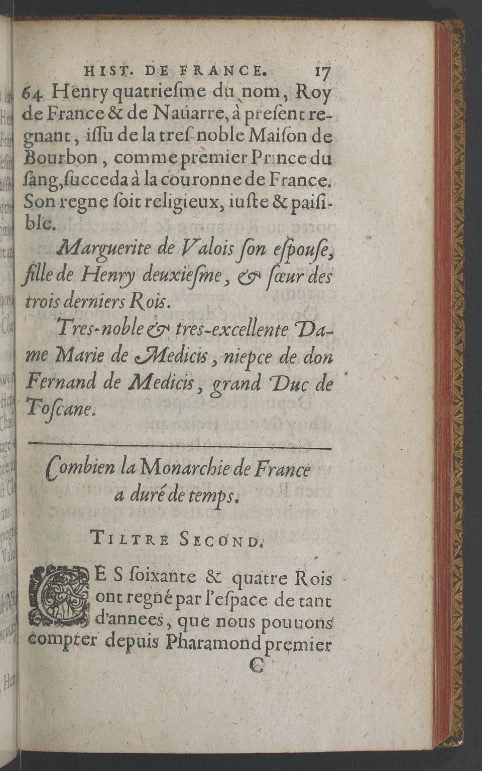 1603 - Galiot Corrozet - Trésor des histoires de France - BnF Tolbiac