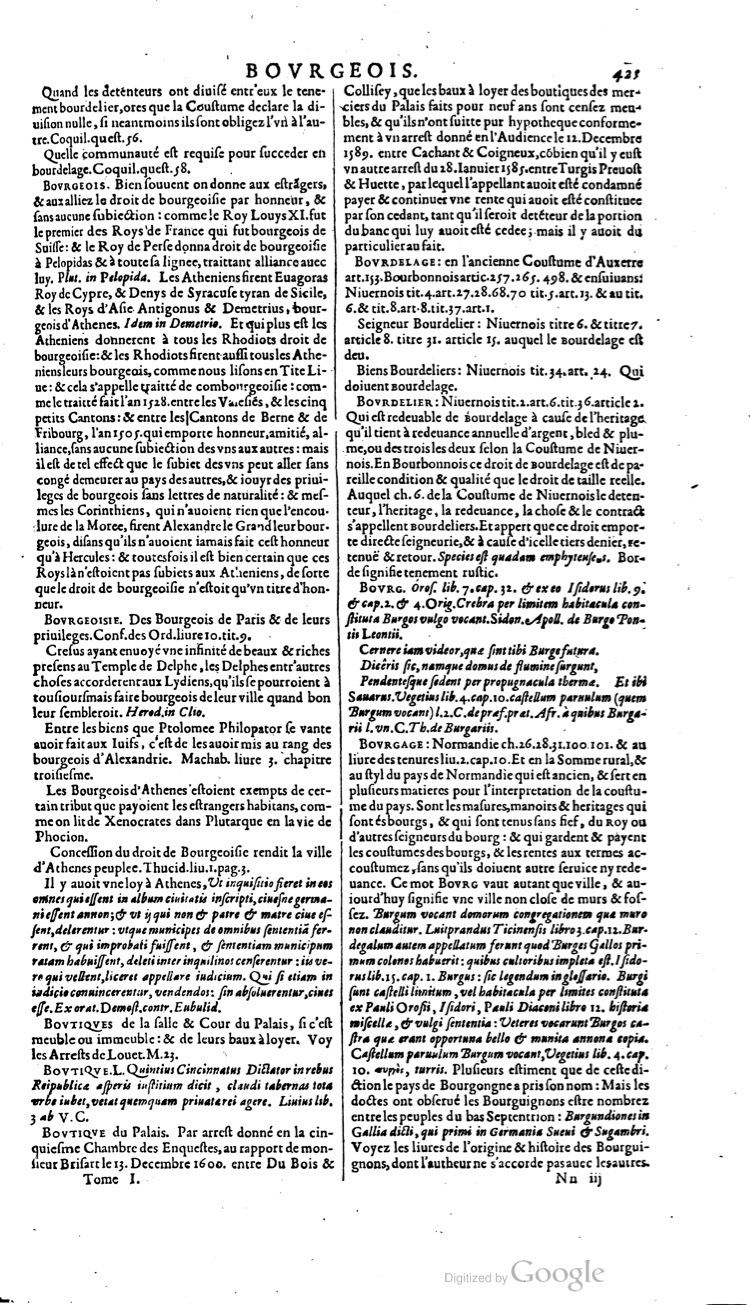1629 - Veuve Nicolas Buon - Trésor du droit français (21754 T. 1) - BM Lyon