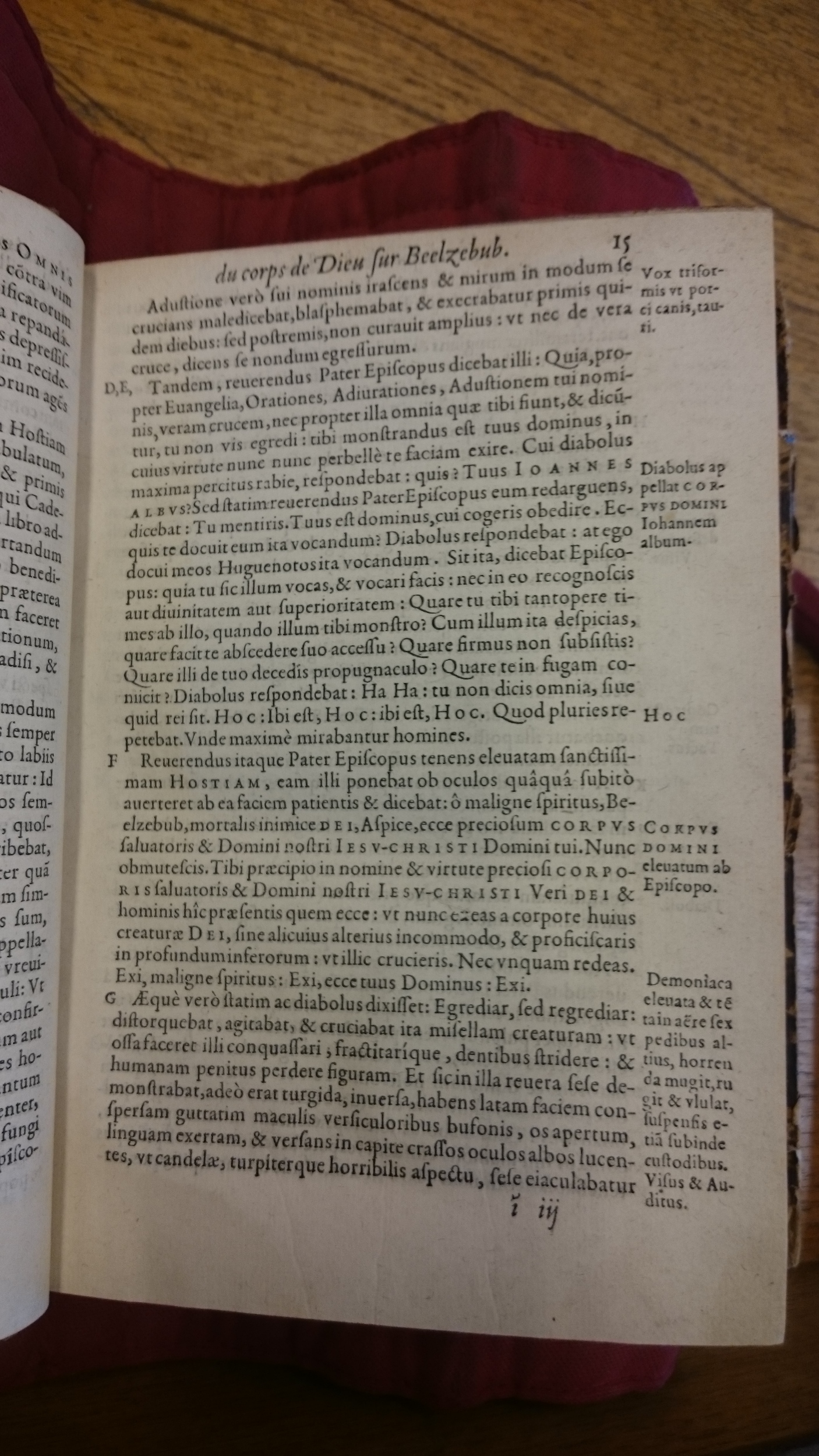 1578 - Nicolas Chesneau - Trésor et entière histoire de la triomphante victoire du corps de Dieu sur l’esprit malin - BM Lyon