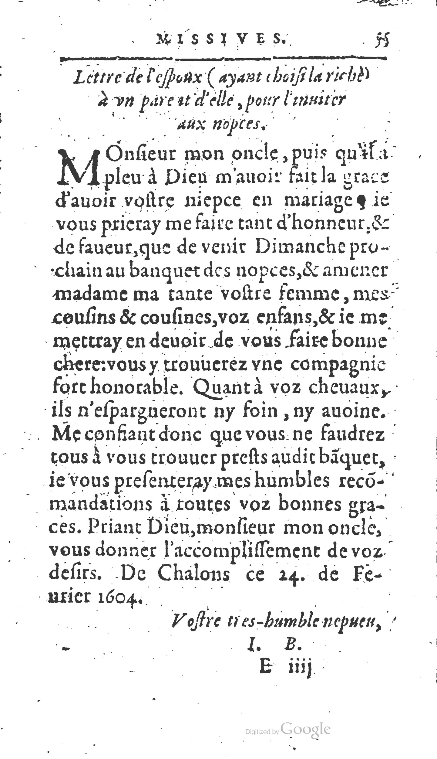 1604 - Fleury Bourriquant - Nouveau Trésor des secrétaires - British Library