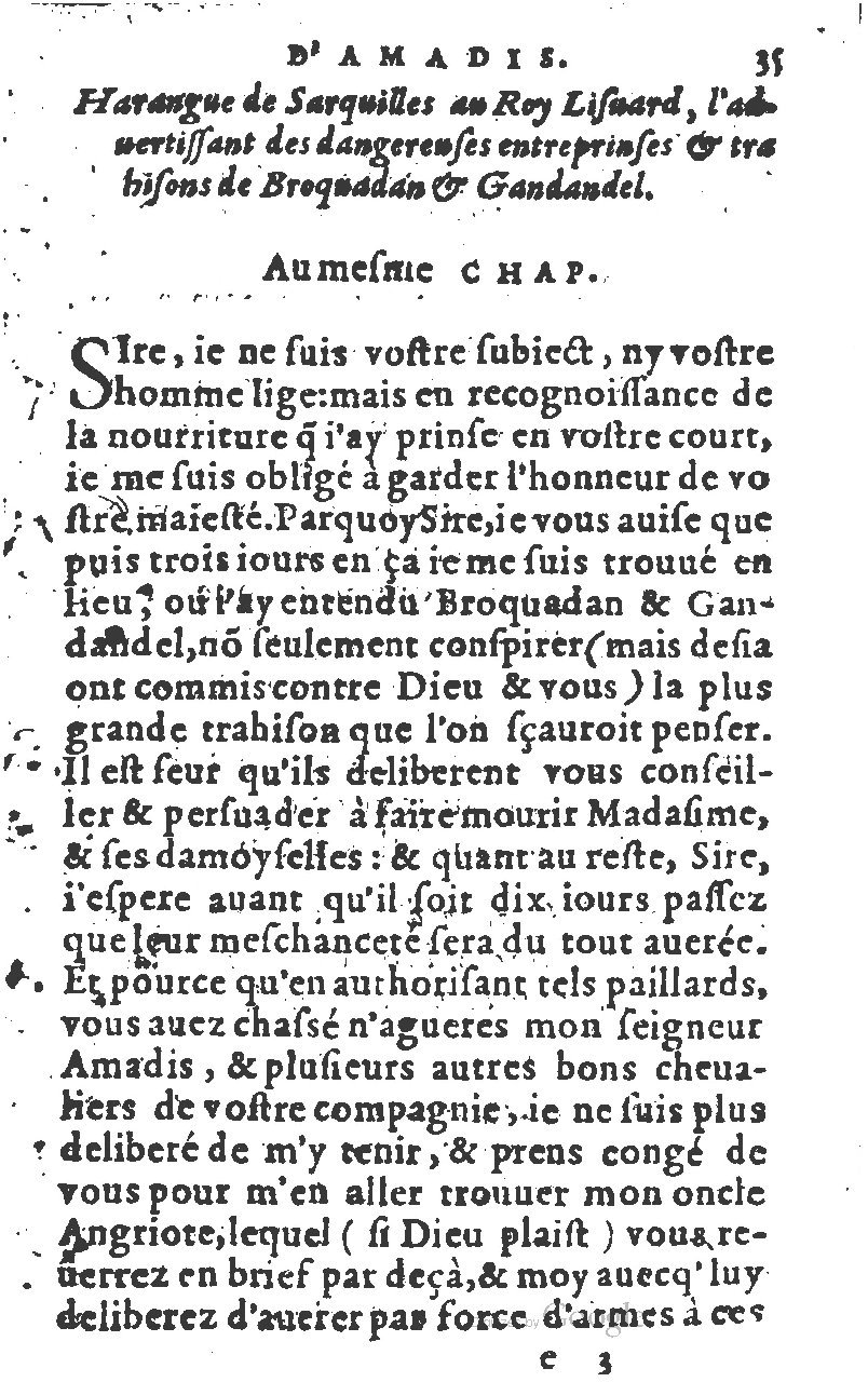 1582 - Jean Huguetan - Trésor des Amadis T. 1 - BM Lyon
