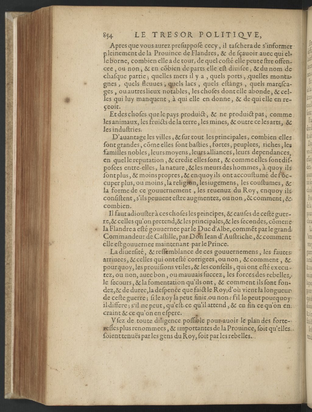 1608 - Nicolas Du Fossé - Trésor politique - BnF Tolbiac
