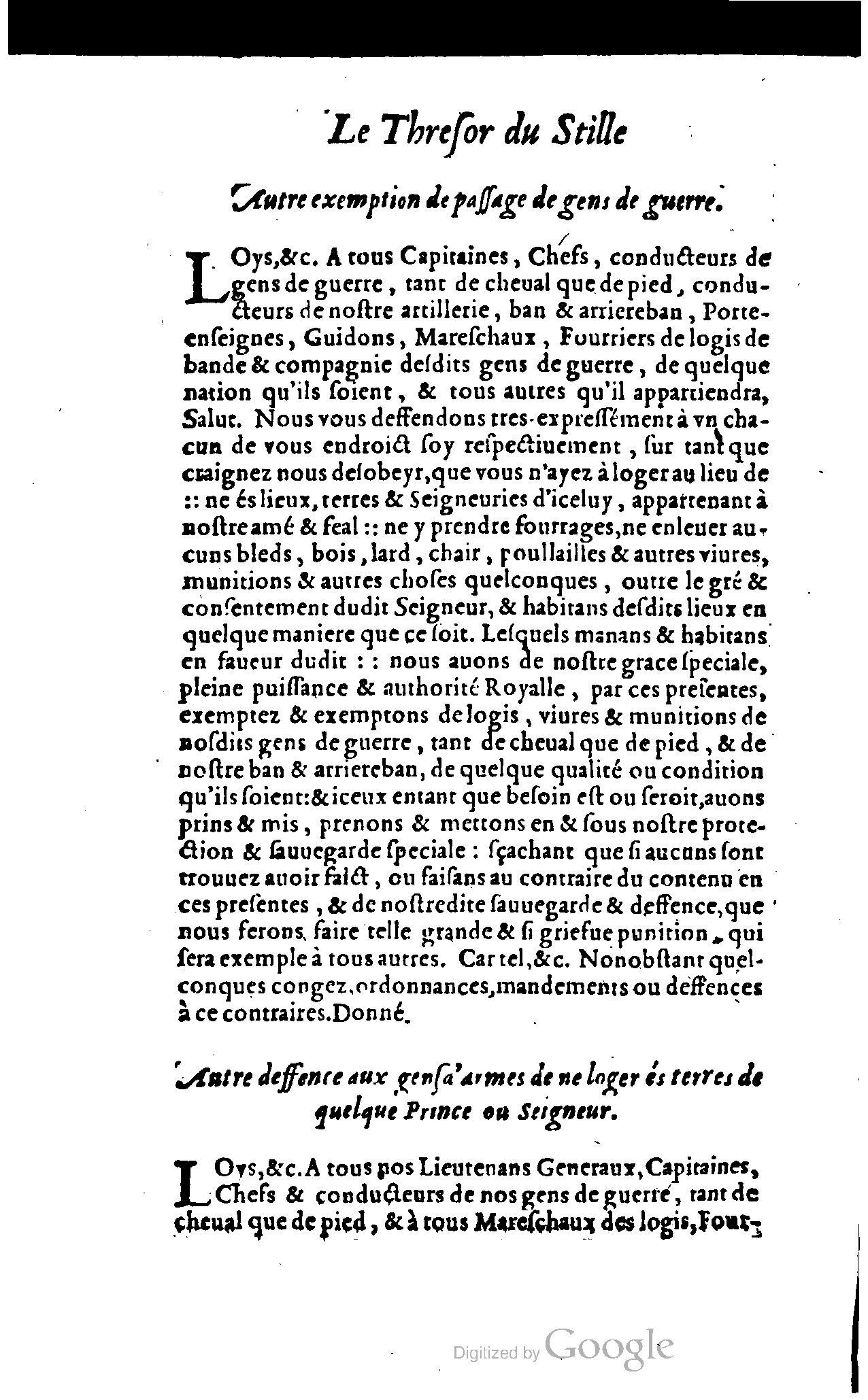 1614 - Jean Richer - Trésor du nouveau style et protocole de la chancellerie de France - BSB Munich