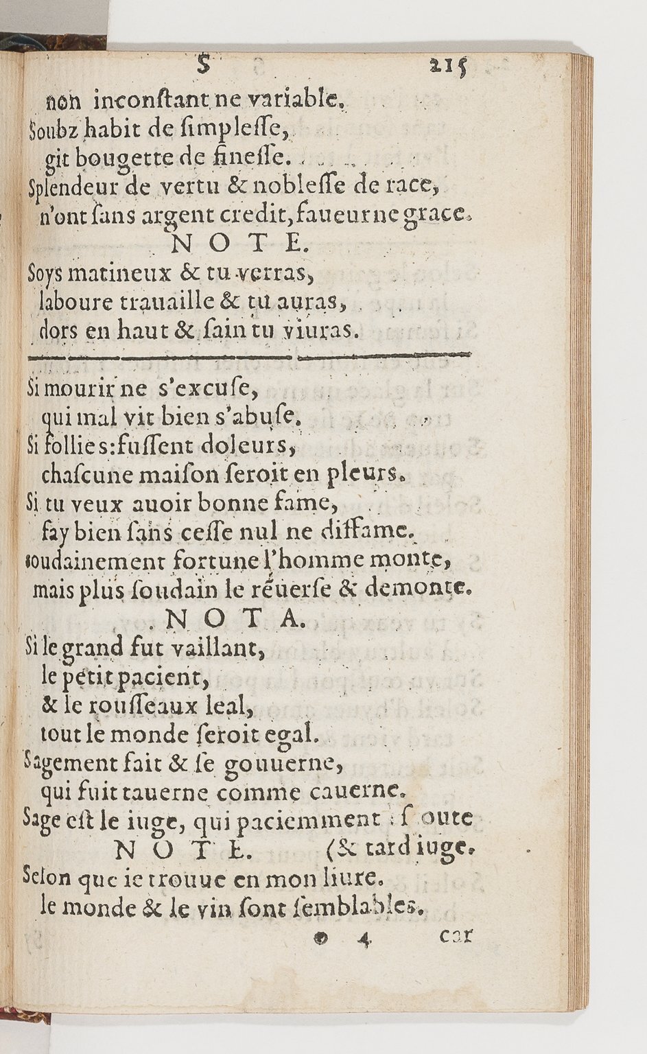 1577 - Jean d’Ogerolles - Trésor de sentences dorées - BnF Arsenal