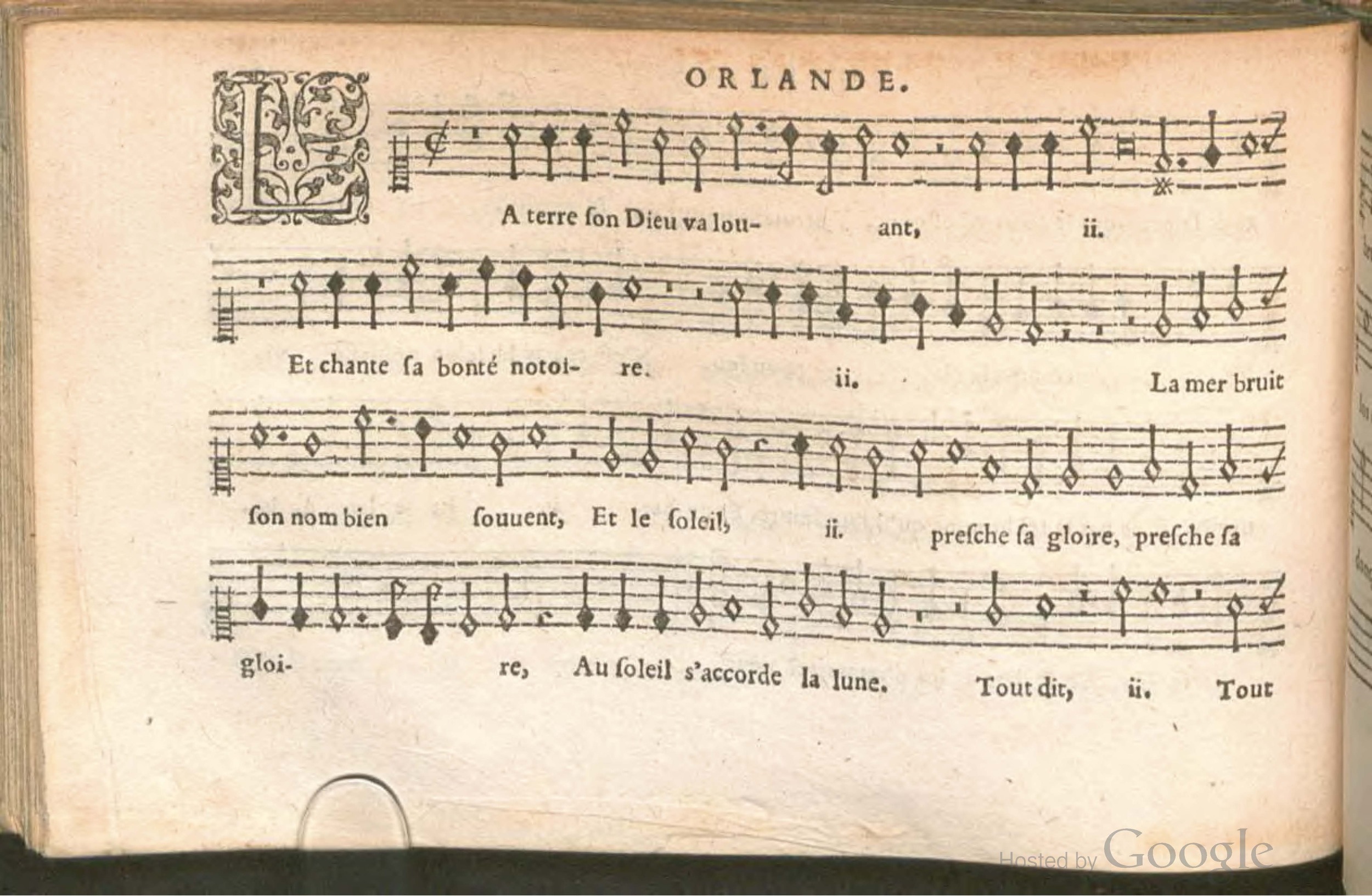 1576 - [Pierre de Saint-André] - Trésor de musique d’Orlande de Lassus Superius - BSB Munich