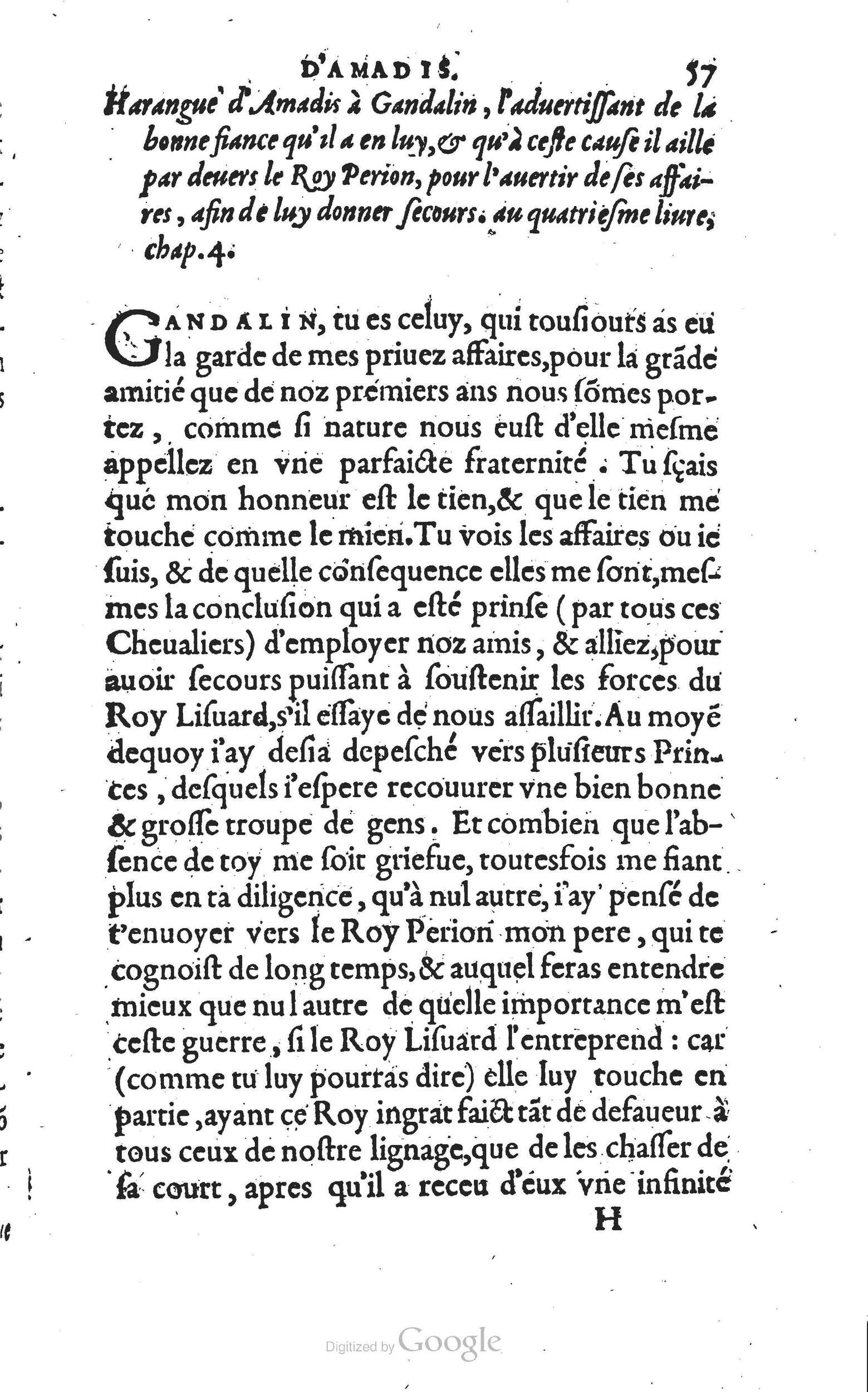 1560 - Vincent Sertenas et Gilles Robinot - Trésor des Amadis - British Library